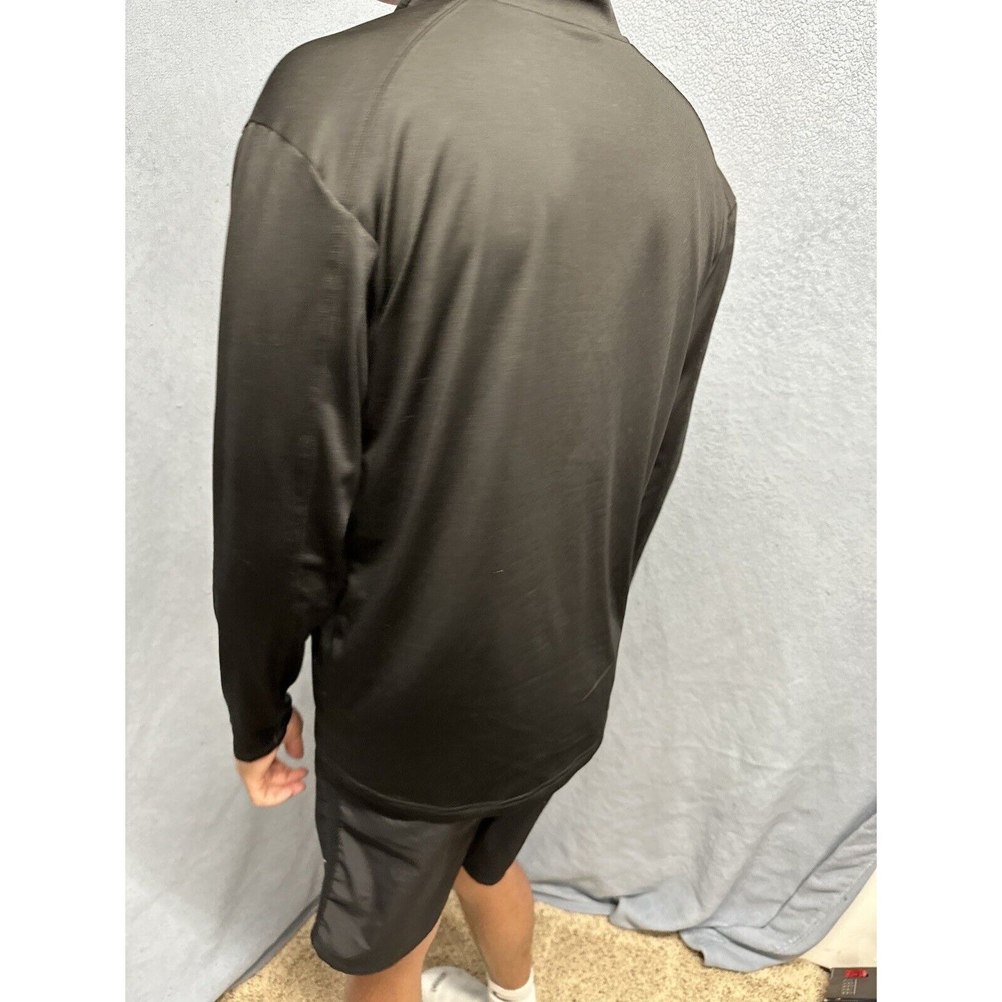 Men’s Black BSN Sports Large Quarter Zip Pullover Vista Ridge High School Soccer