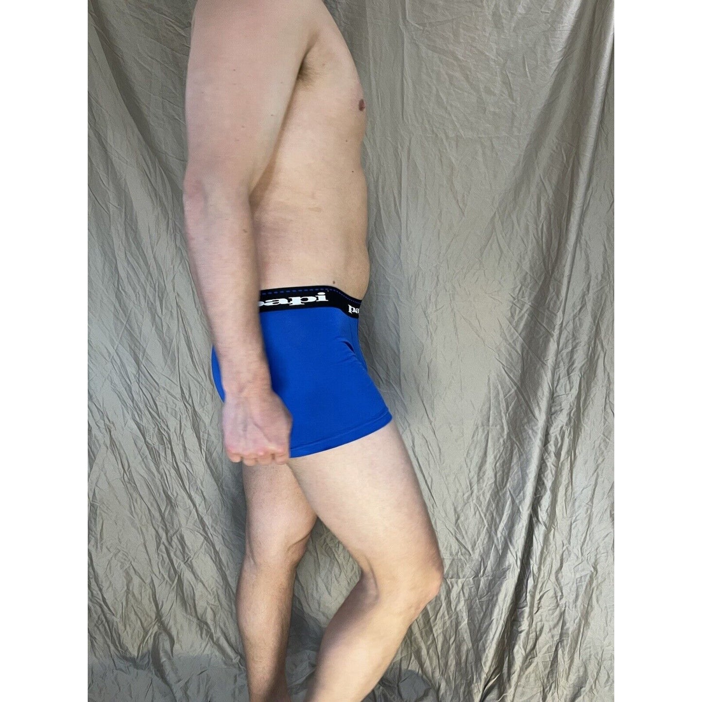 men's papi small blue trunk style boxer brief