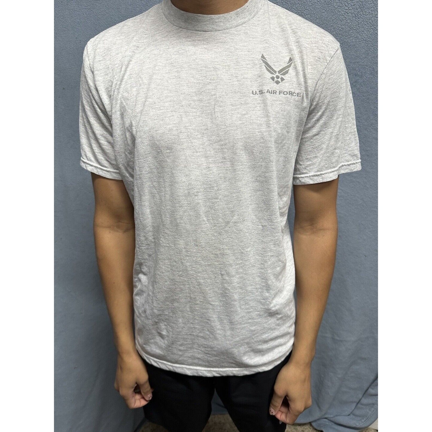 Men’s Soffe Dri Release Medium USAF Pt Uniform Shirt Top Short Sleeve