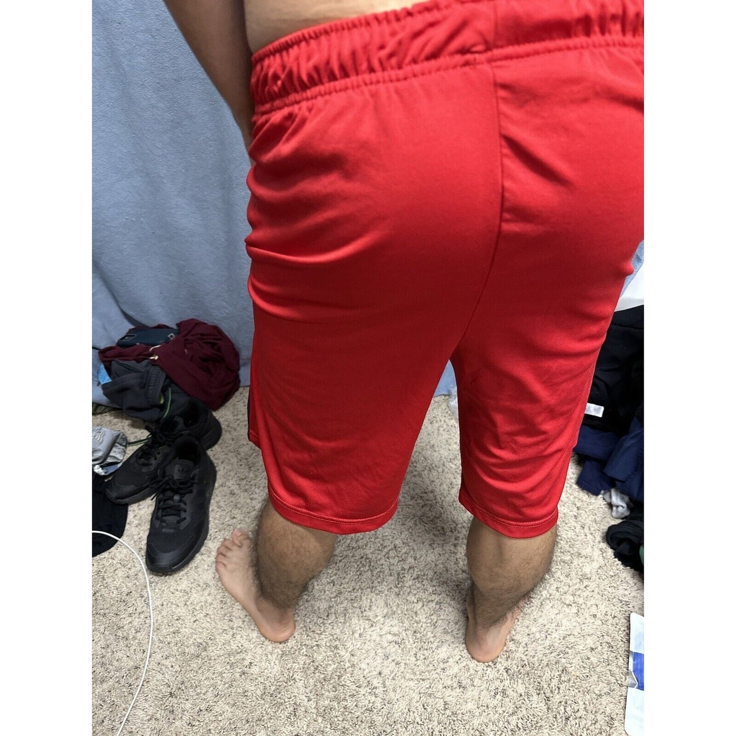 Men’s Red Champion Performance Shorts With Pockets No String