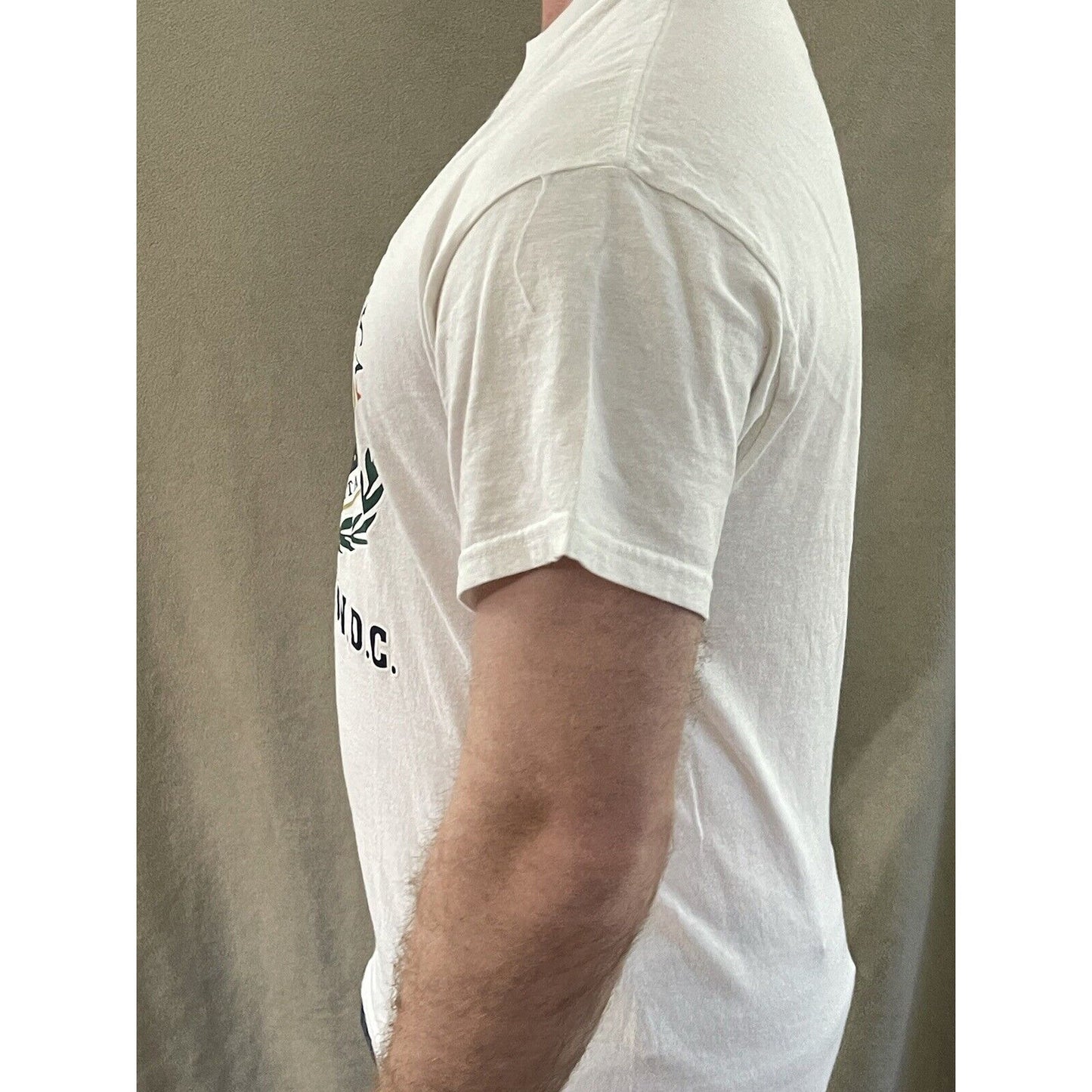 Delta Pro Weight Washington DC USA Men's Large presidential seal white T-Shirt