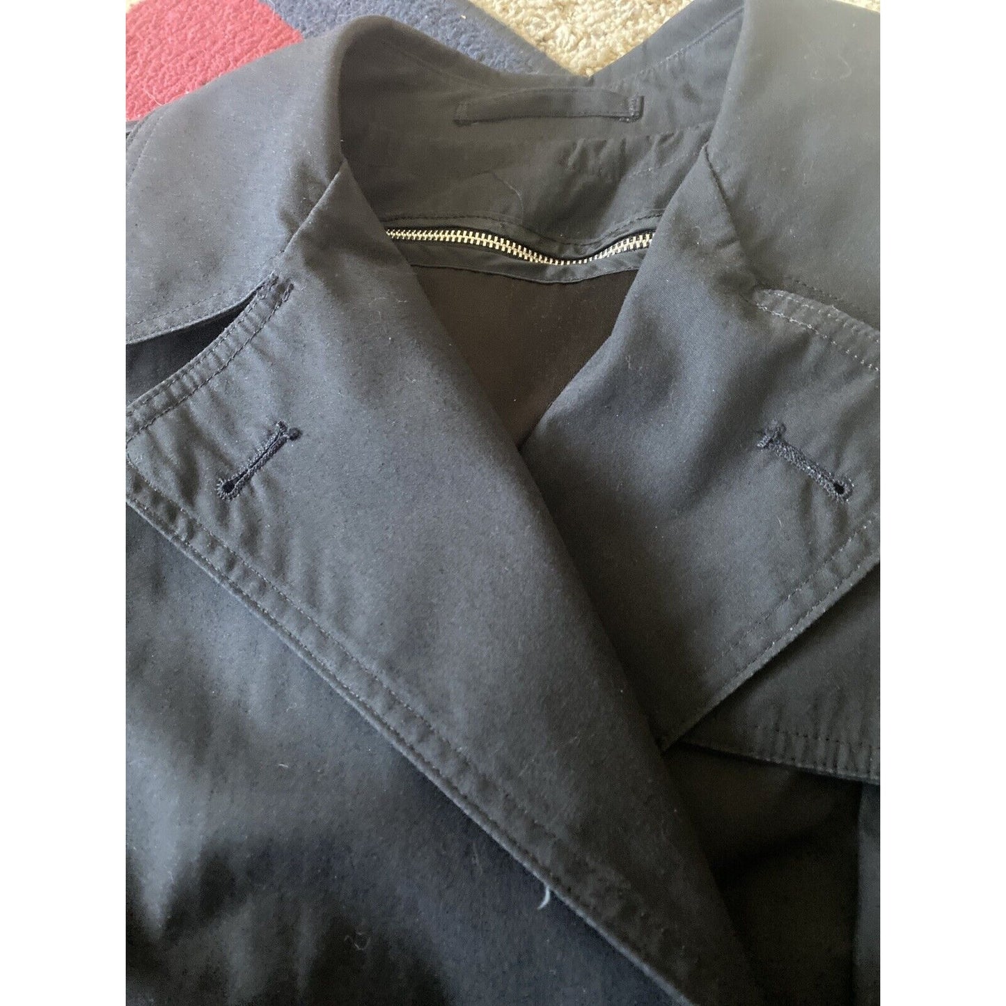 Women’s Black Double Breast Trench Coat DL DSCP Garrison Collection Military