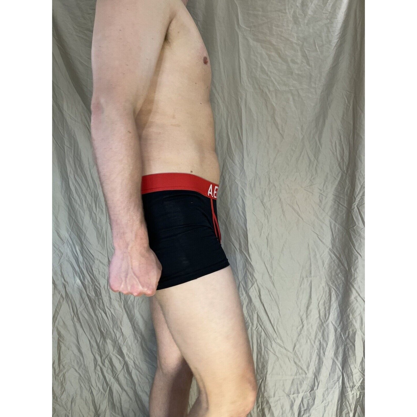 men's aero aeropostale Black With red Band boxer brief
