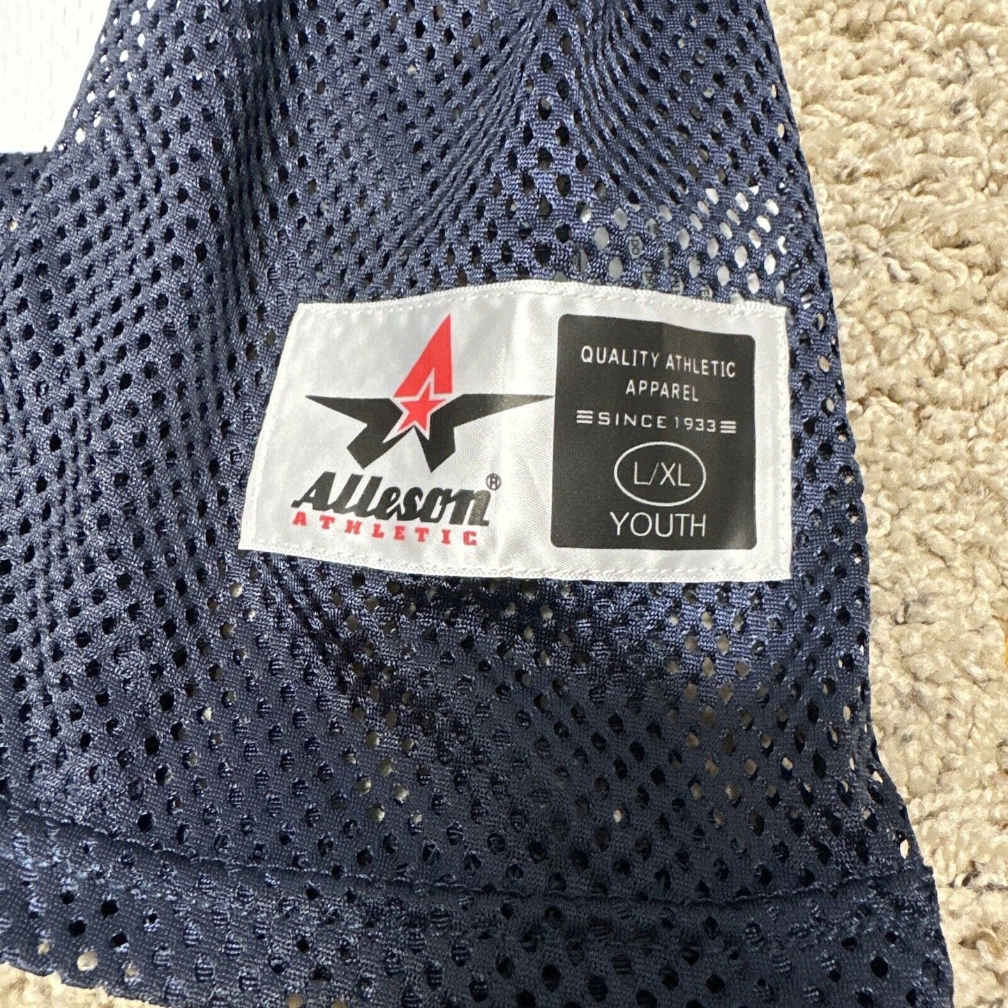 Youth Large/XL Alleson Athletics Navy Blue Football Jersey