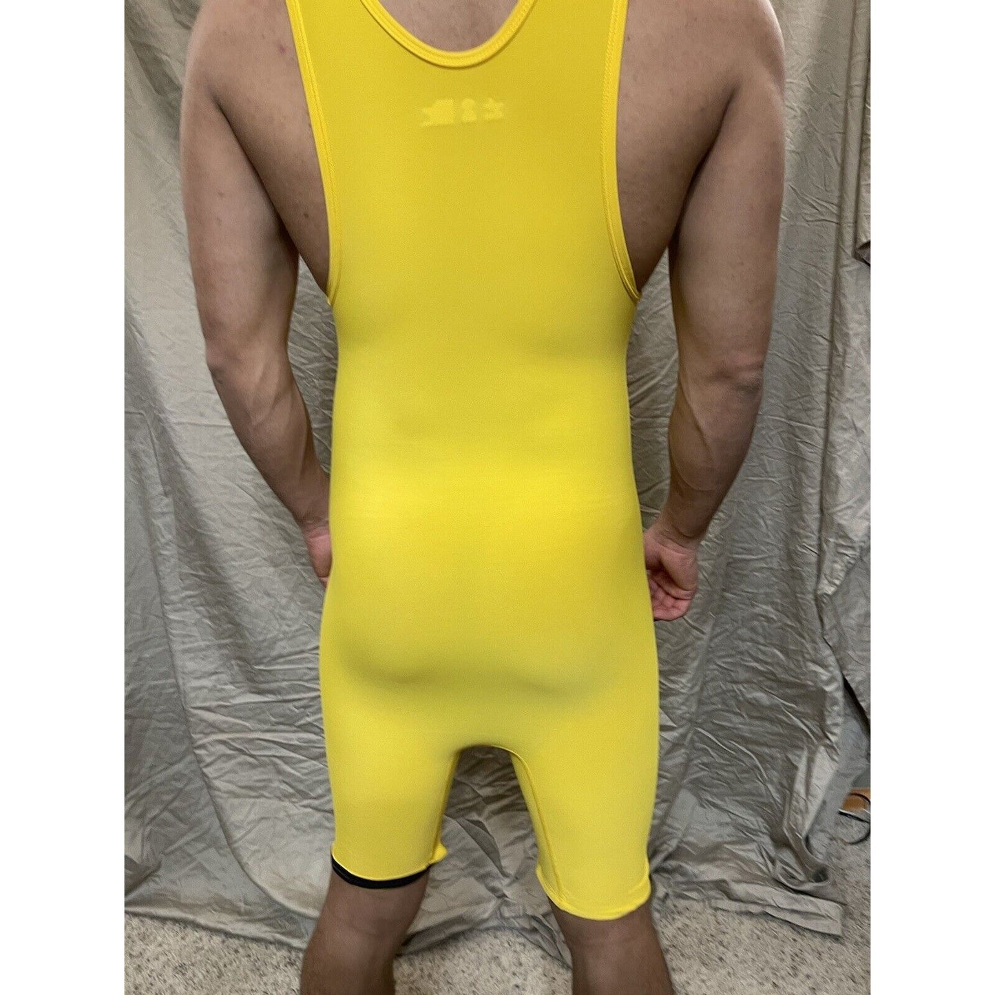 Men's Yellow XS extra small wrestling singlet alleson athletic