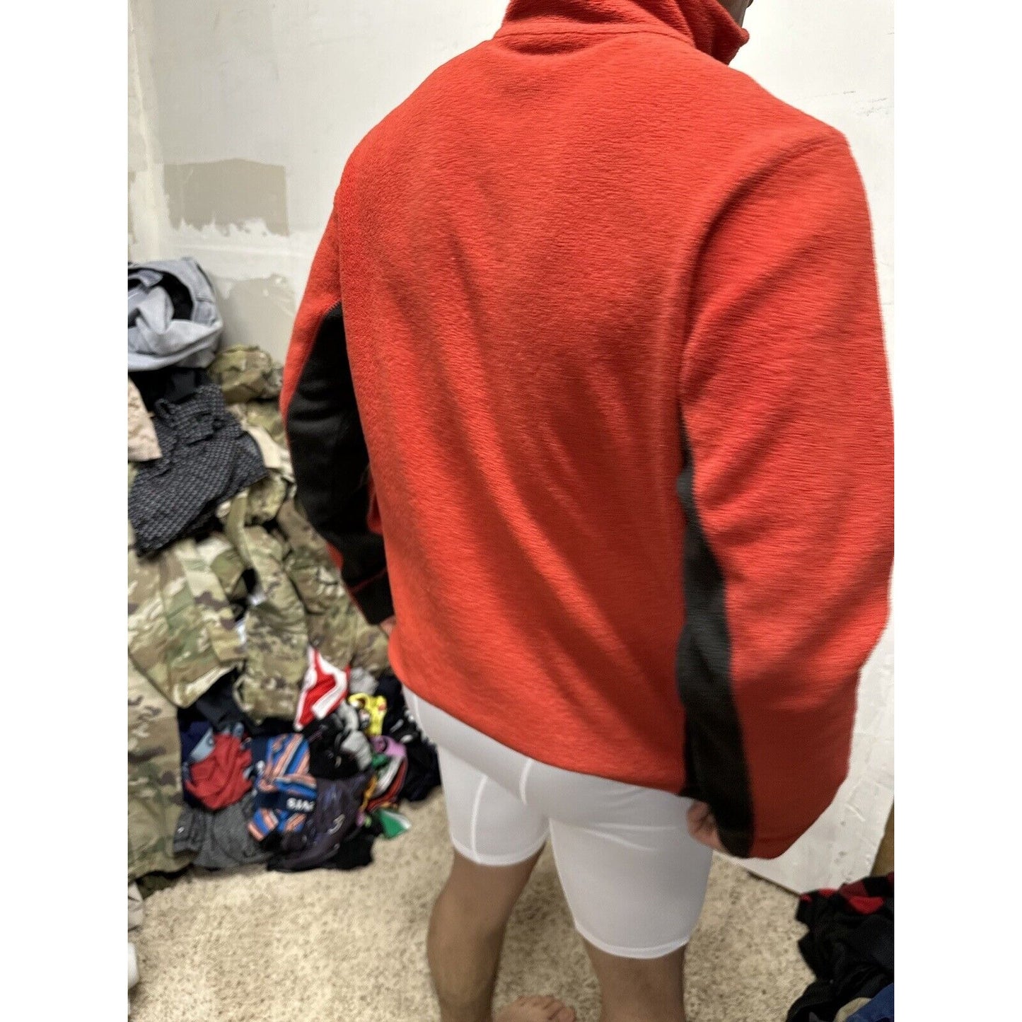 Men’s Red Small 1/4 Zip Gap Pullover Jacket
