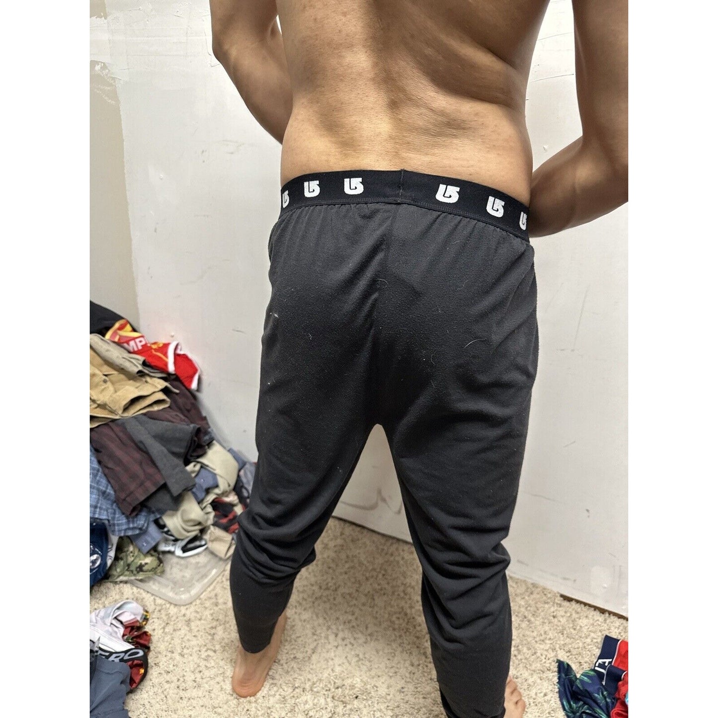 Men’s Black Burton Dry ride Small Thermal Sweatpants
