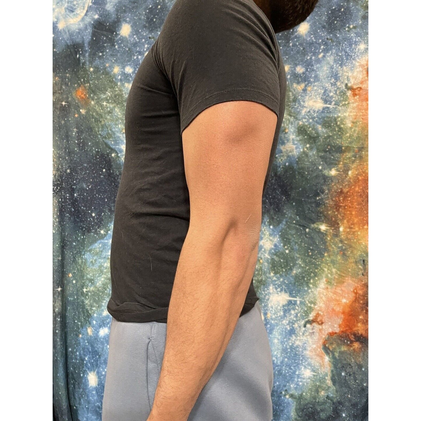 Nike Air Mens T-Shirt Athletic Short Sleeve Swoosh AIR Logo Graphic Gym Active
