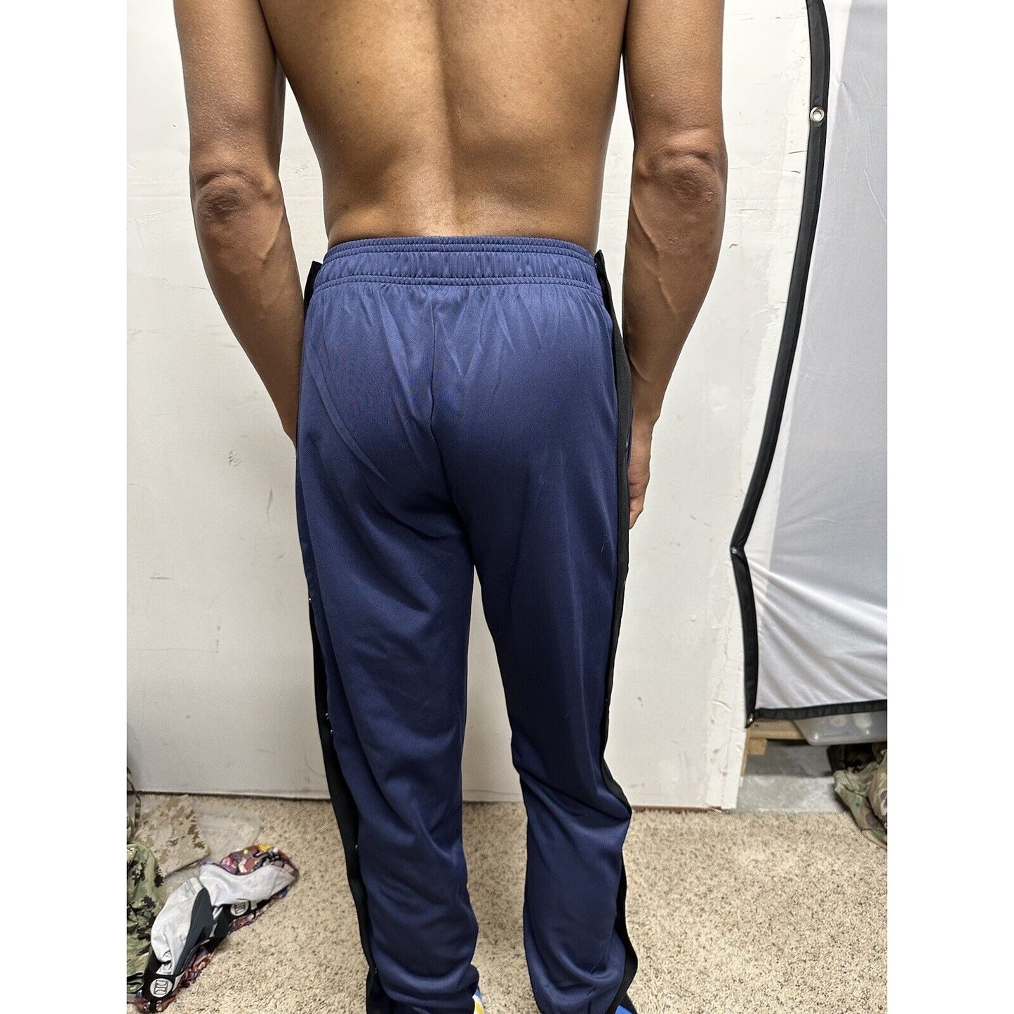 baleaf mens pants Snap Sides Track/basketball small blue