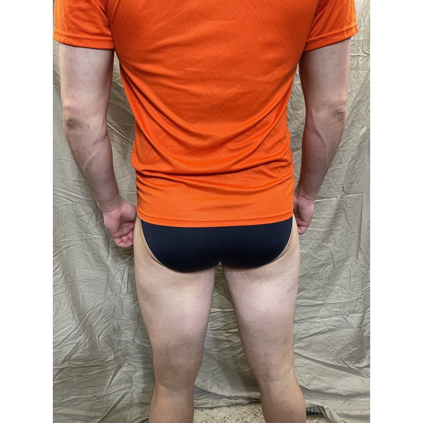 Men's augusta sportswear medium orange compression shirt