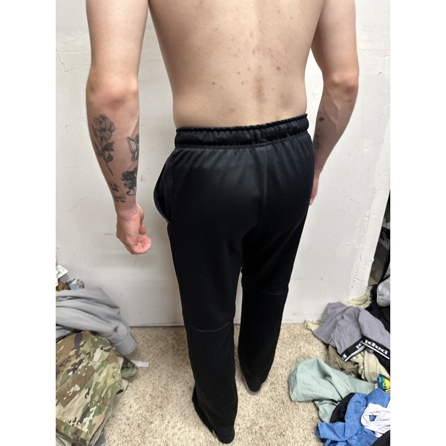 Men’s Black Nike Small Dri Fit Athletic Pants Sweat Pants With Pockets