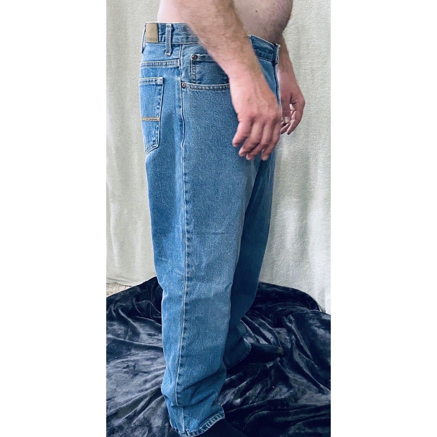Outdoor Life Relaxed Men’s Blue Denim Jeans 38X30