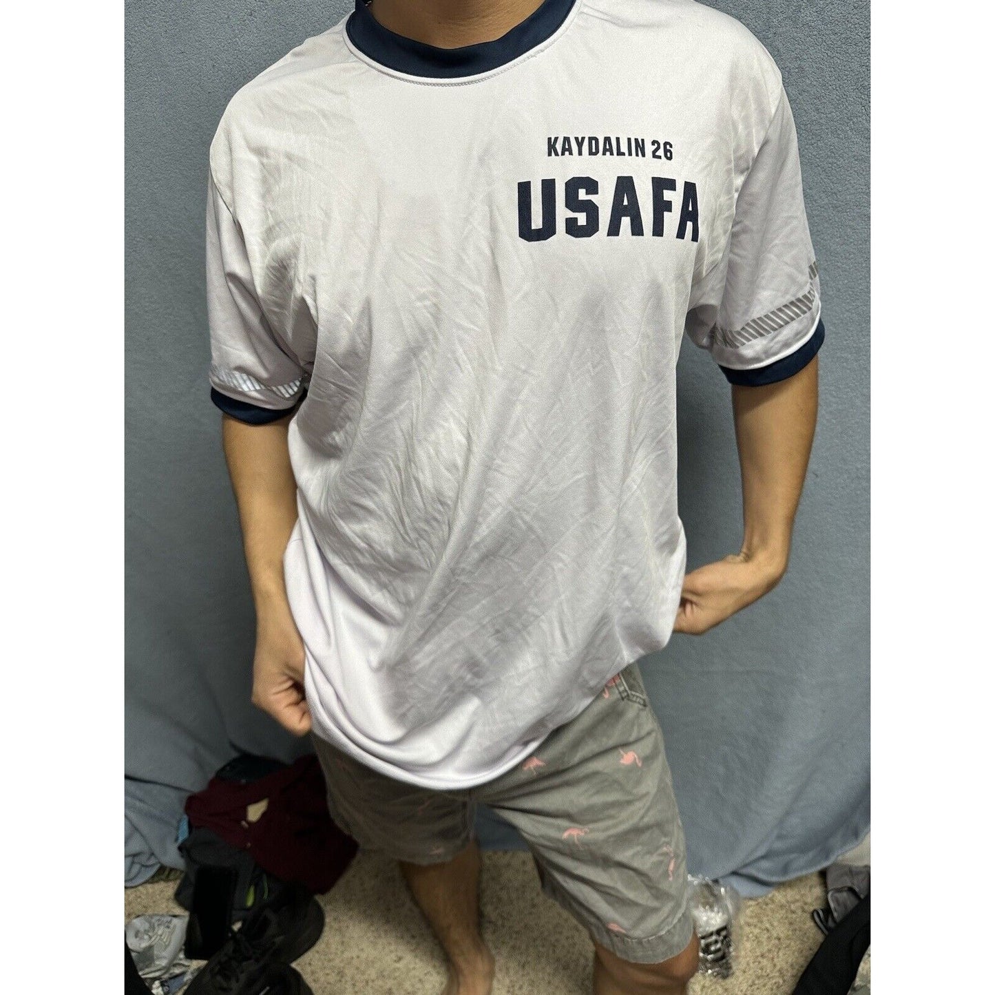 Men’s Large USAFa Air Force Academy Cadet Pt Uniform Shirt White