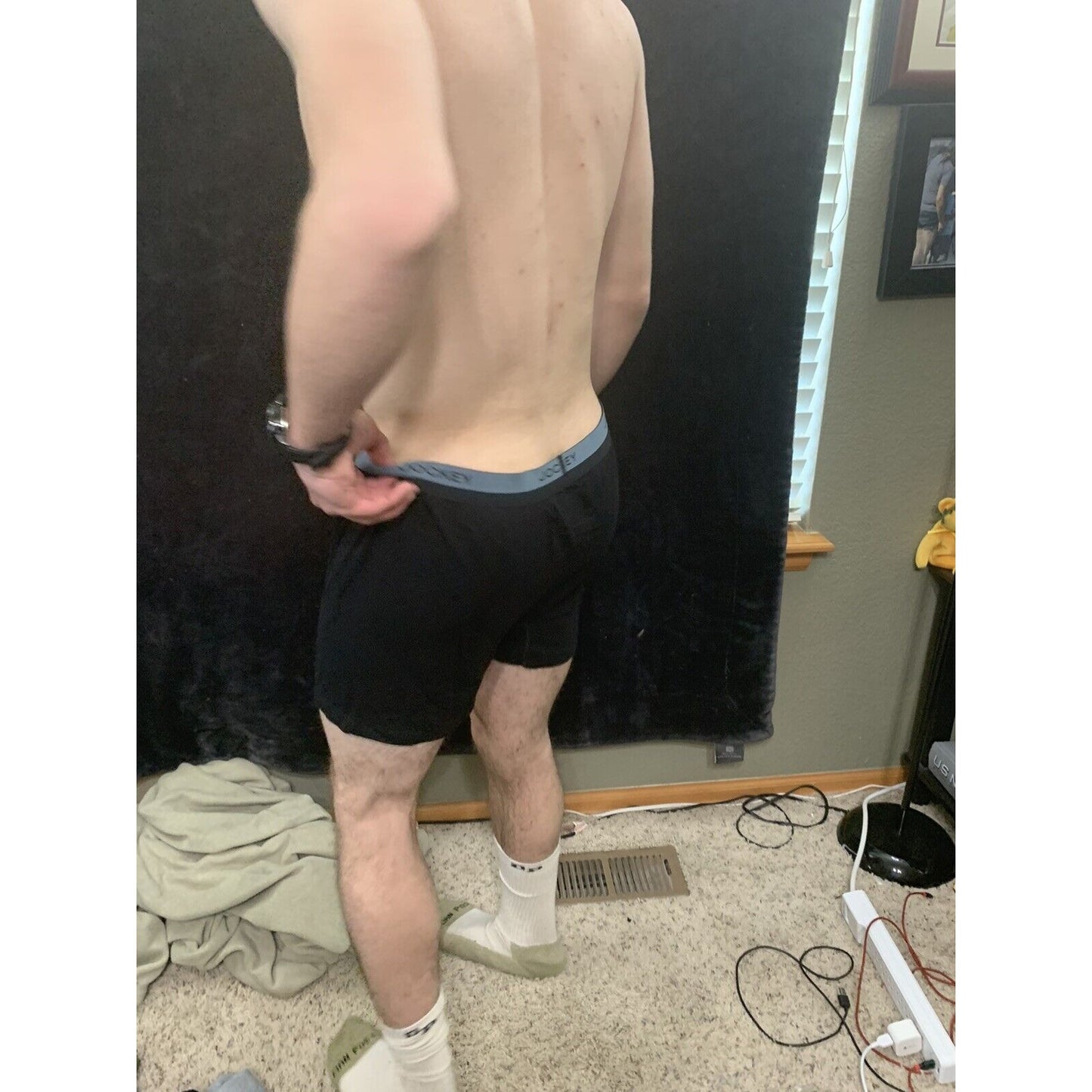 Men’s Jockey Black Ultimate Breathe Boxer Brief XL