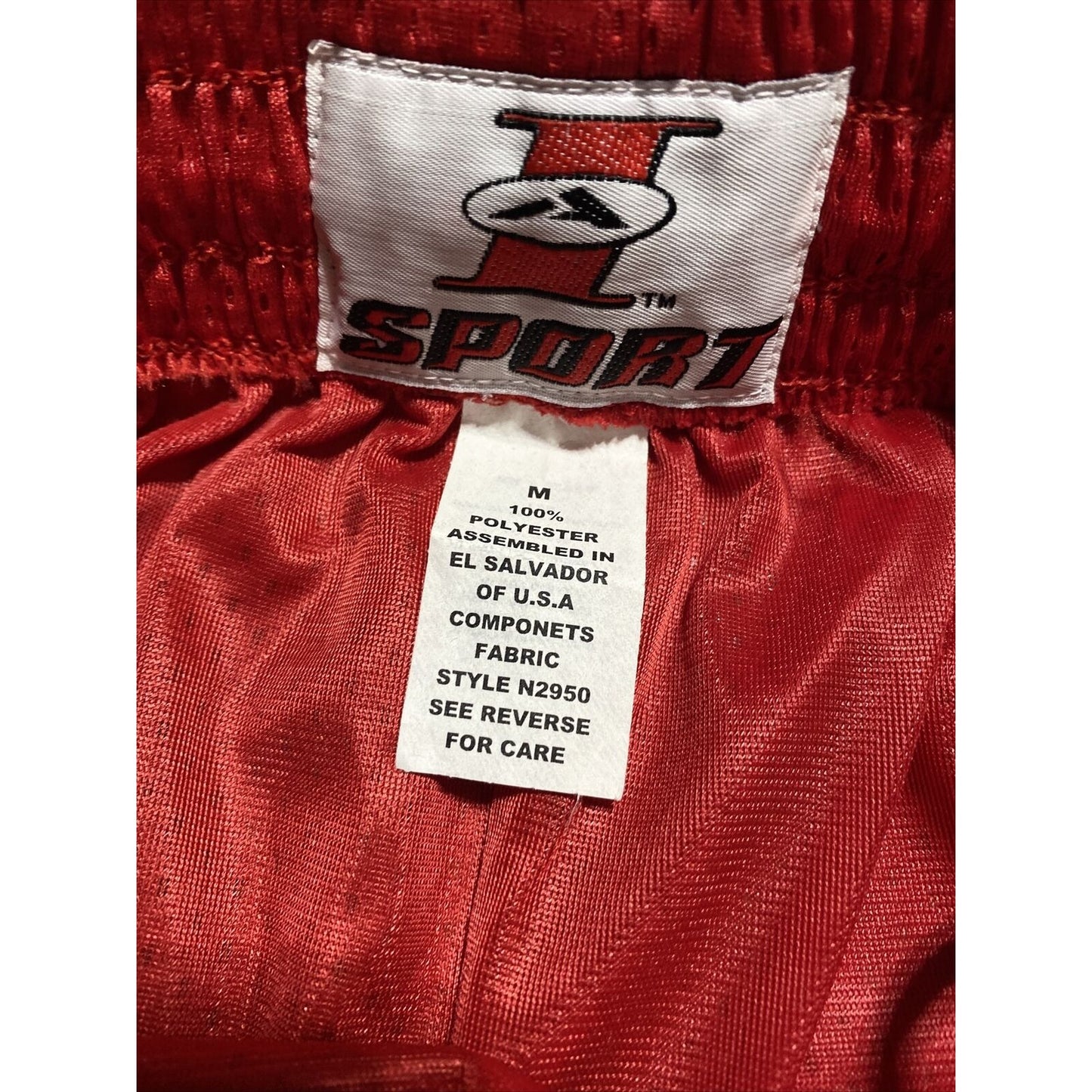 Soffe Intensity Athletic IA Men’s M Scarlet Red Basketball Training Mesh Shorts