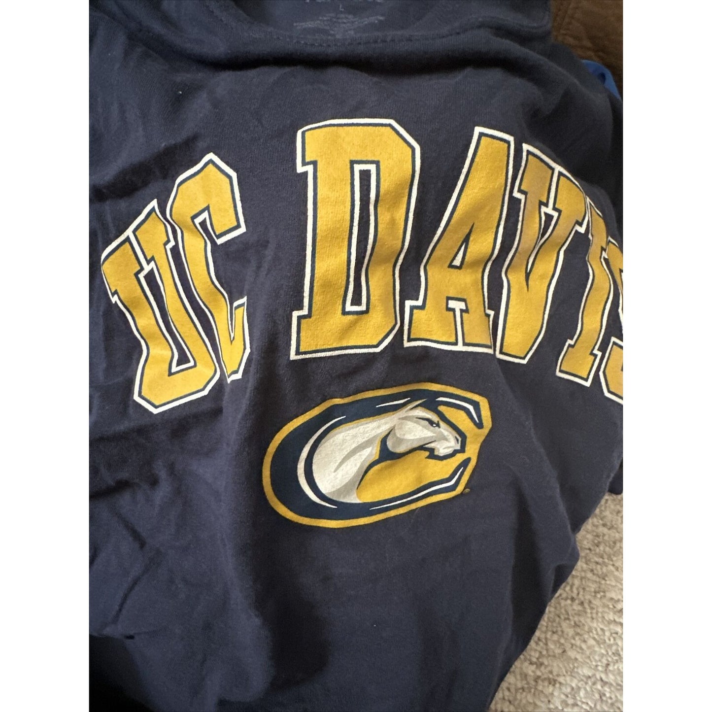 Men‘s Dark Blue Fantastics Large UC Davis University Of California Tshirt