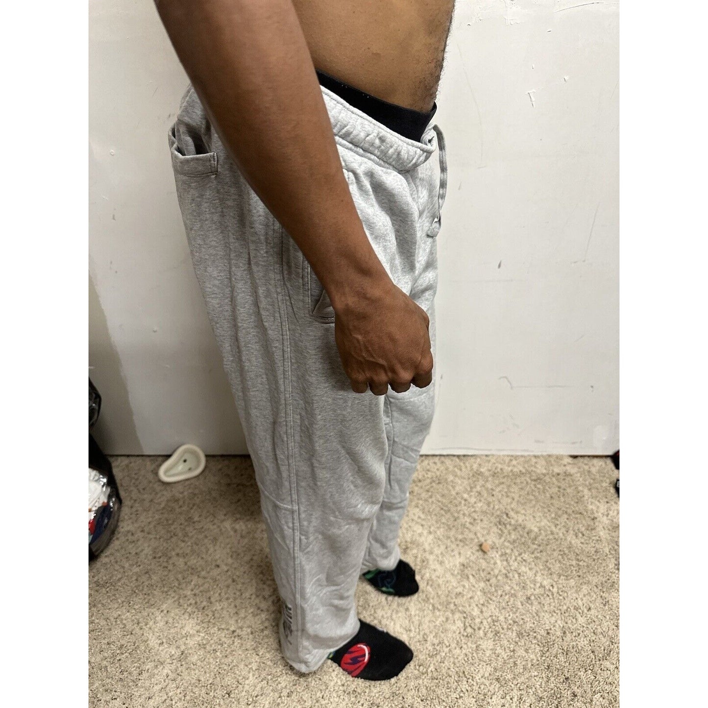 Men’s Medium Gray Puma Sweat Pants With Pockets