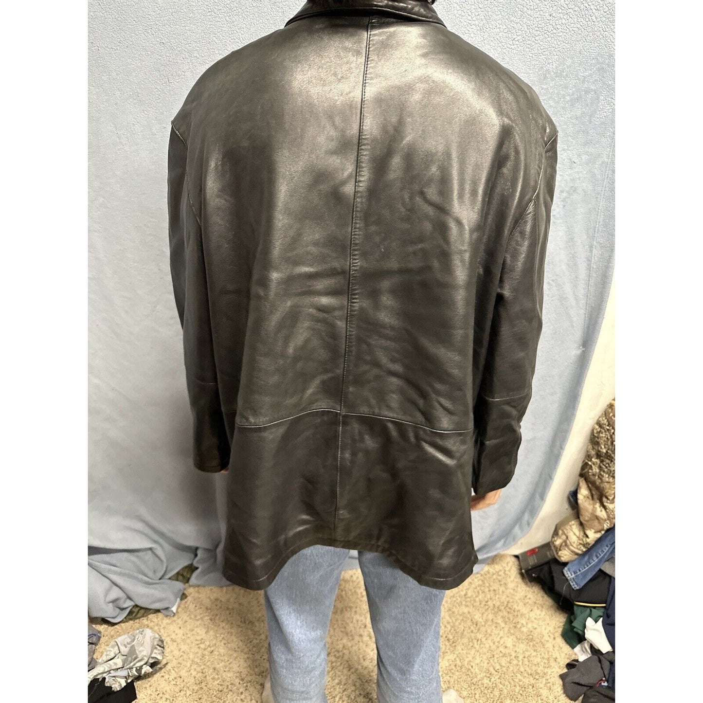 Men’s Tibor Leathers XL Leather Jacket Black Jacket Only
