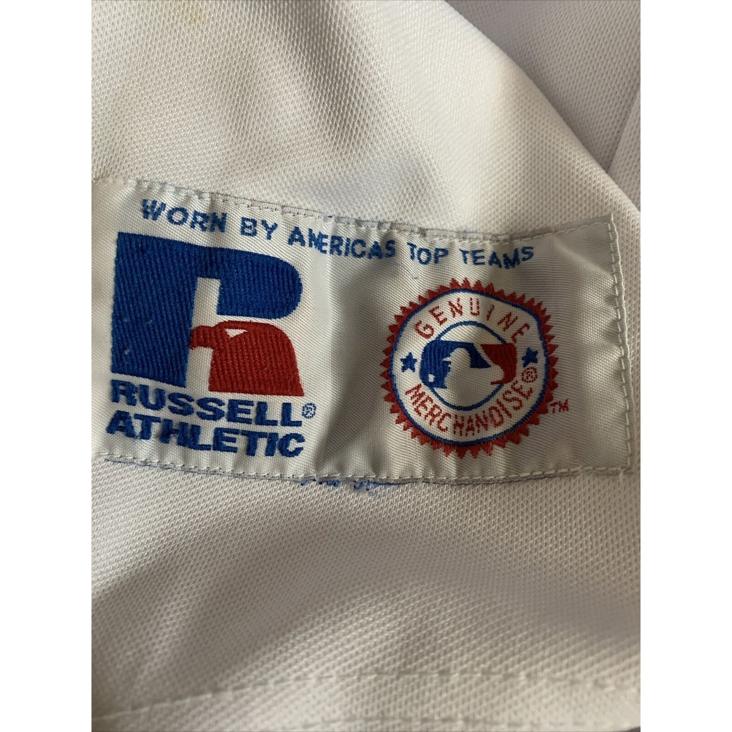 Russell Athletic Seattle Mariners Scripted Boys White 90's Baseball Jersey 18/20