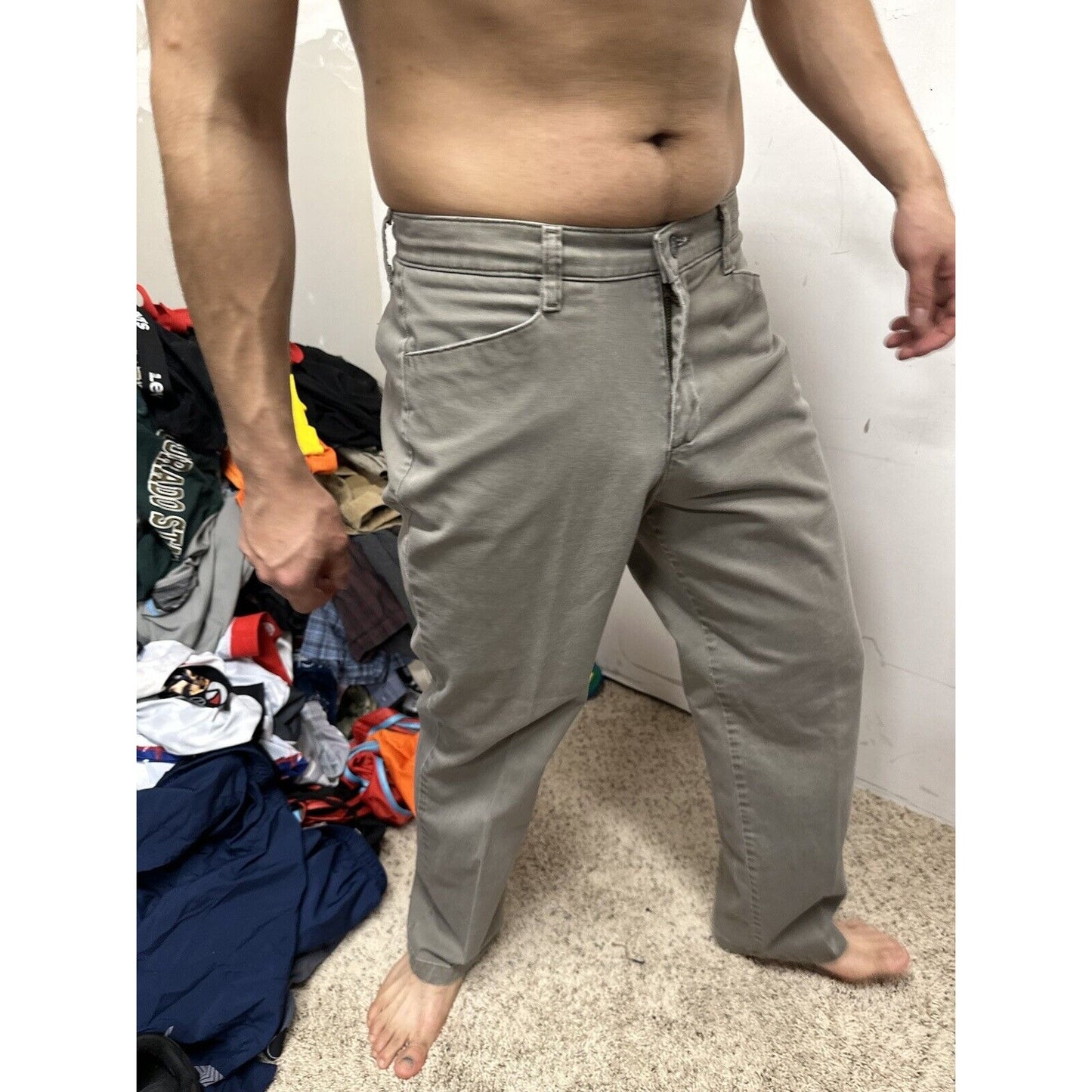 Men’s Lee At The Waist 8 Short Grey Pants perhaps women’s jeans?