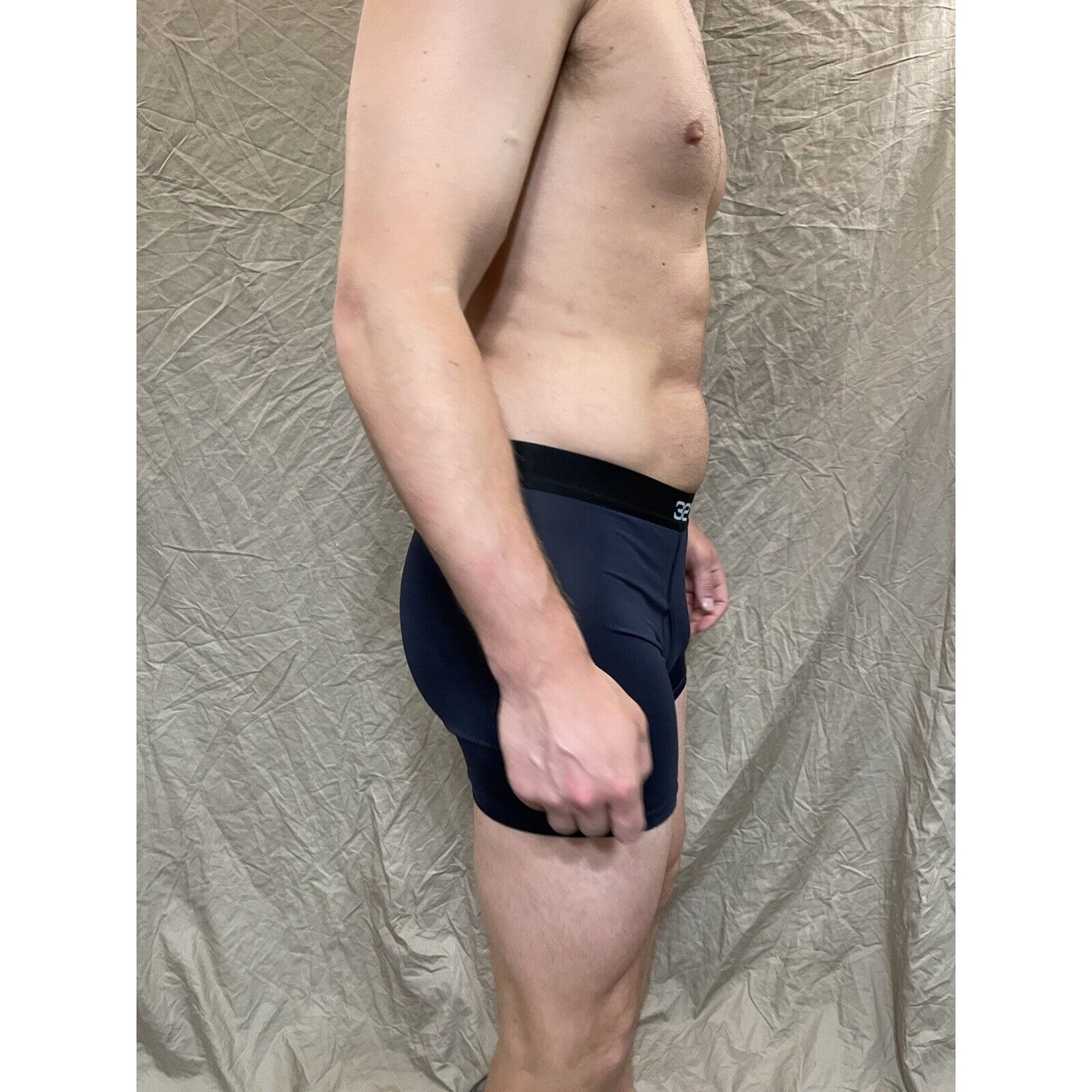 men's 32 degree cool navy compression boxer brief Extra Large
