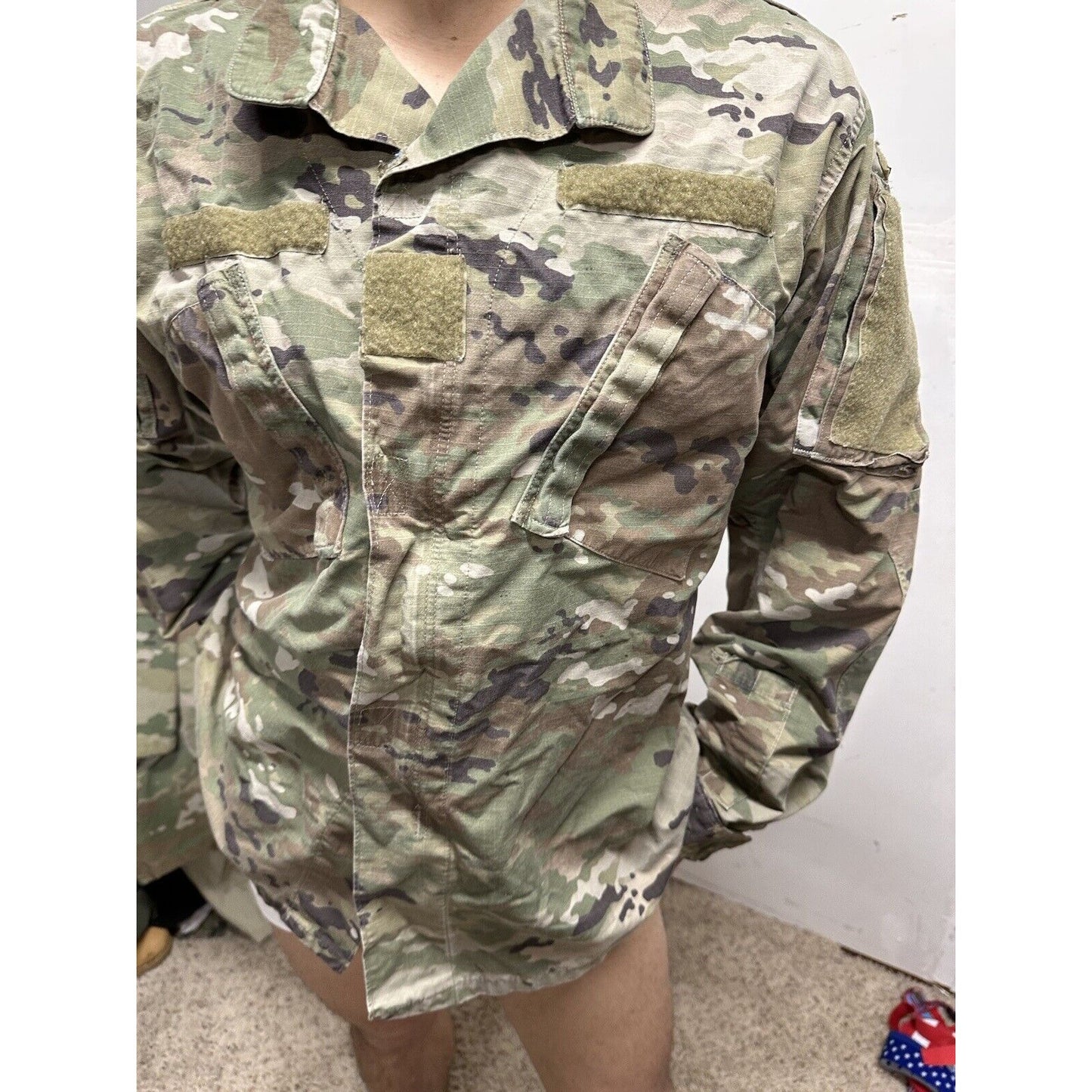 Men’s Ocp Army Combat Uniform Large Long Top Blouse Space Force