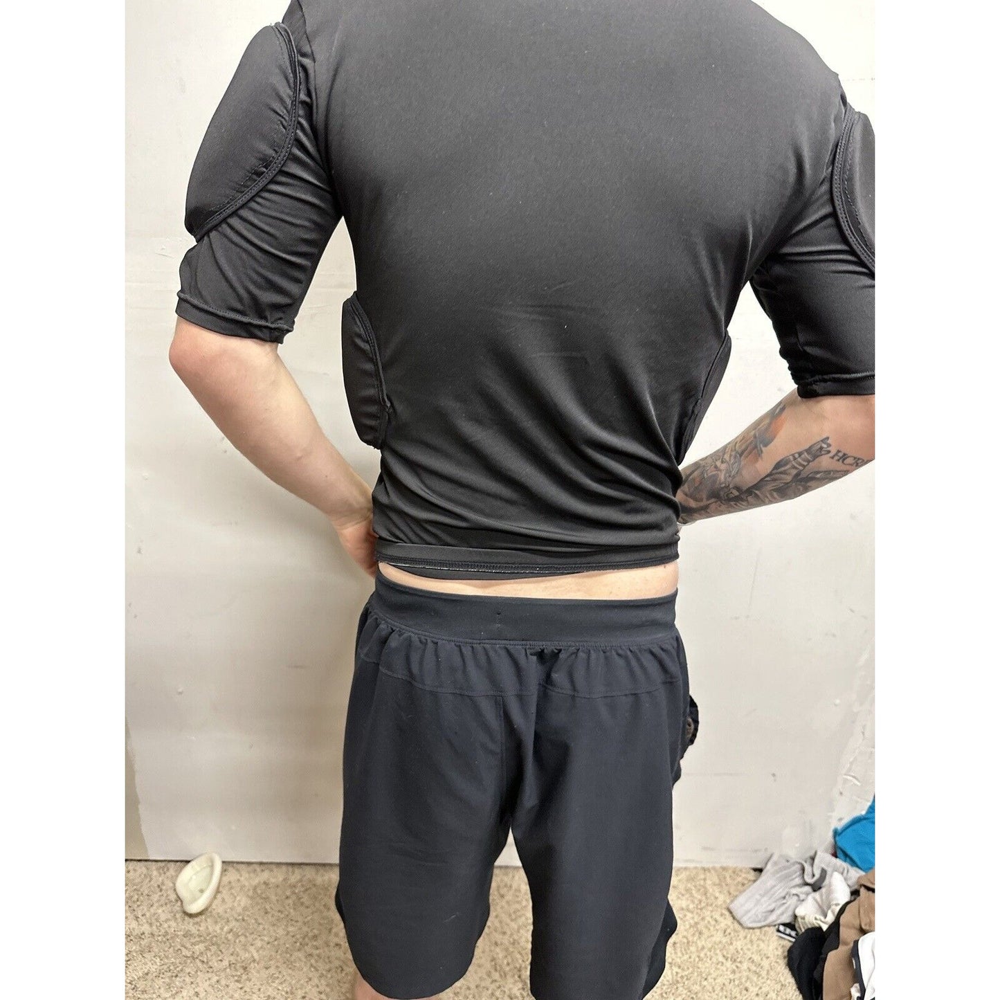 Men’s Black Small Football Pads