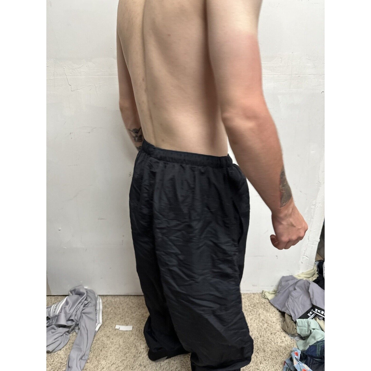 Men’s Army Pants - No Logo - XL Long Black Pt Uniform Bottoms PFU