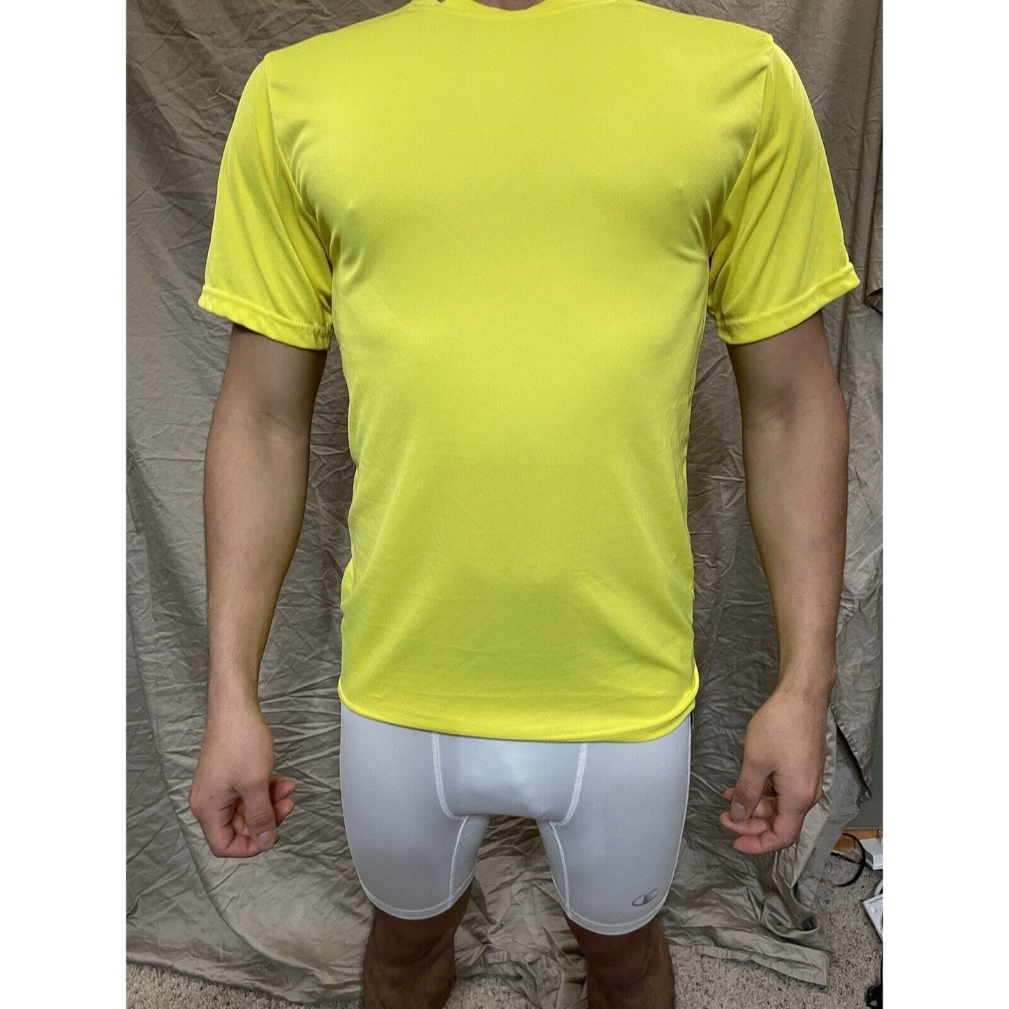 Men's Augusta Sportswear Moisture Management Athletic shirt Yellow Small
