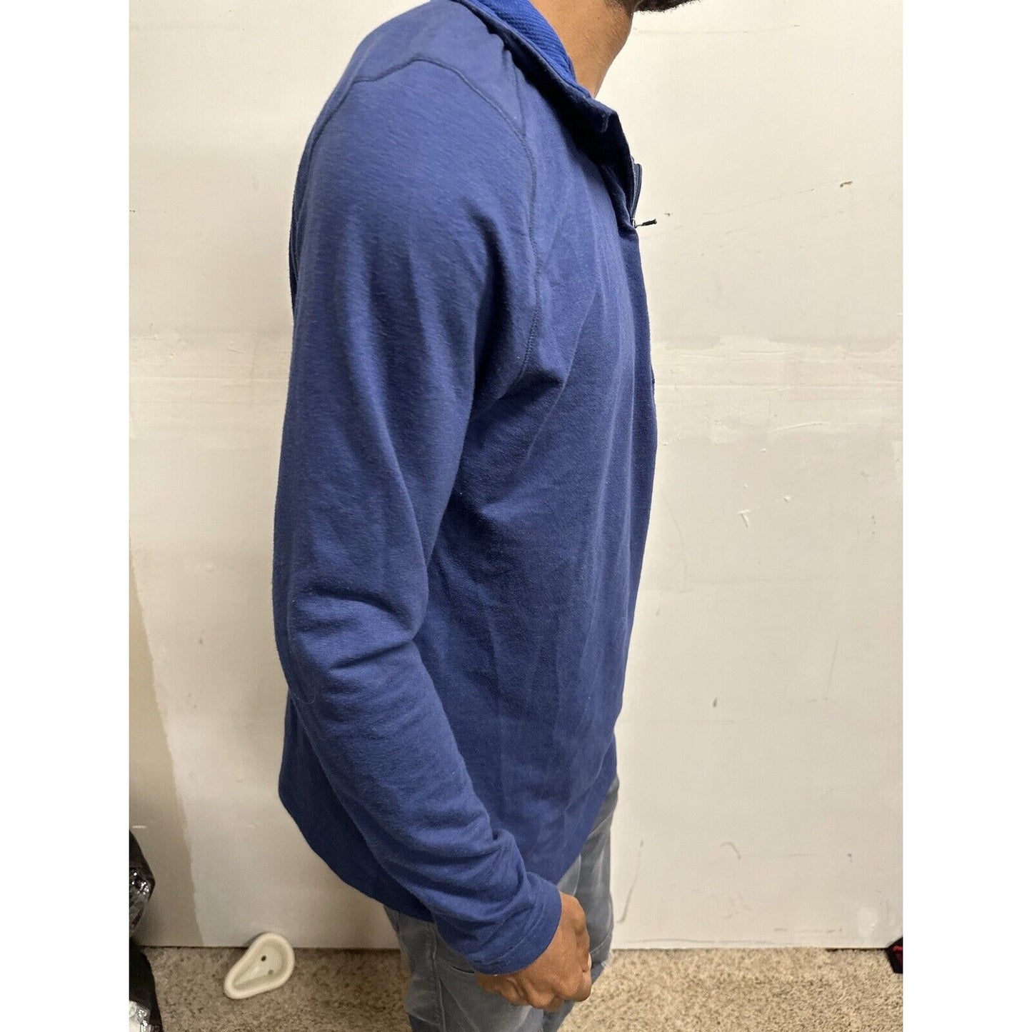 Men’s Swiss Tech Blue Medium 1/4 Zip Pullover Jacket