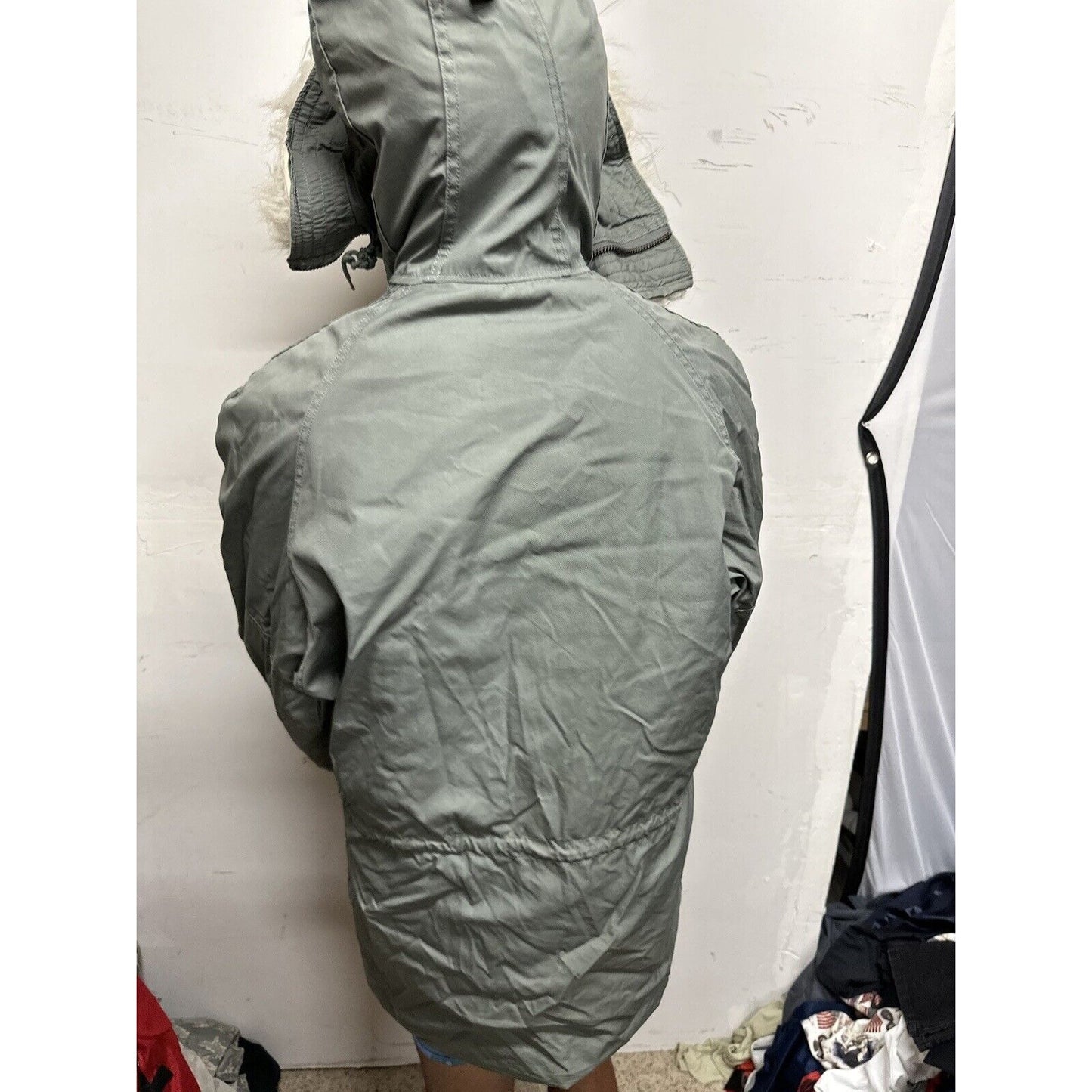 USAF Military Uniform Parka Extreme Cold Weather Type N-38 Medium Sage Green