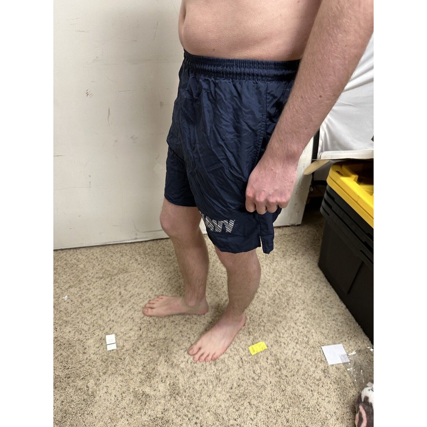 men’s us navy soffe small pt shorts
