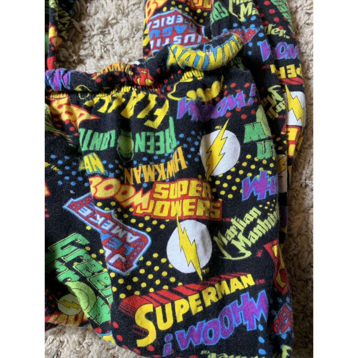 Dc Comics Print ~Medium Pajama Pants Flannel, Superman, Batman, Flash & More