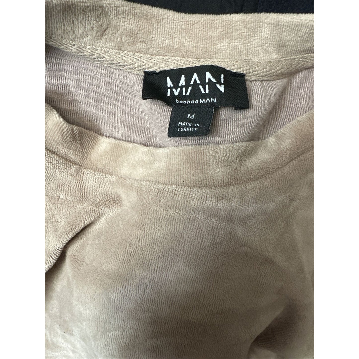Men’s Boohooman Medium Short Sleeve Tan Shirt