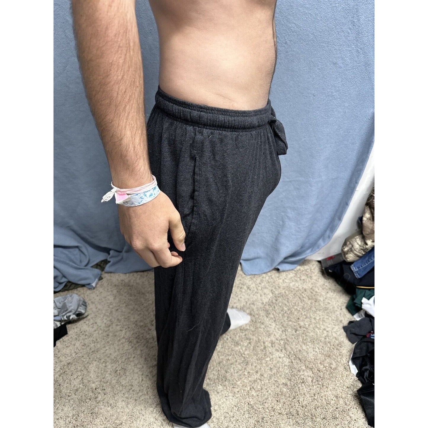Men’s Large Batman Dark Gray Lounge Pants Sleep Wear With Pockets Large
