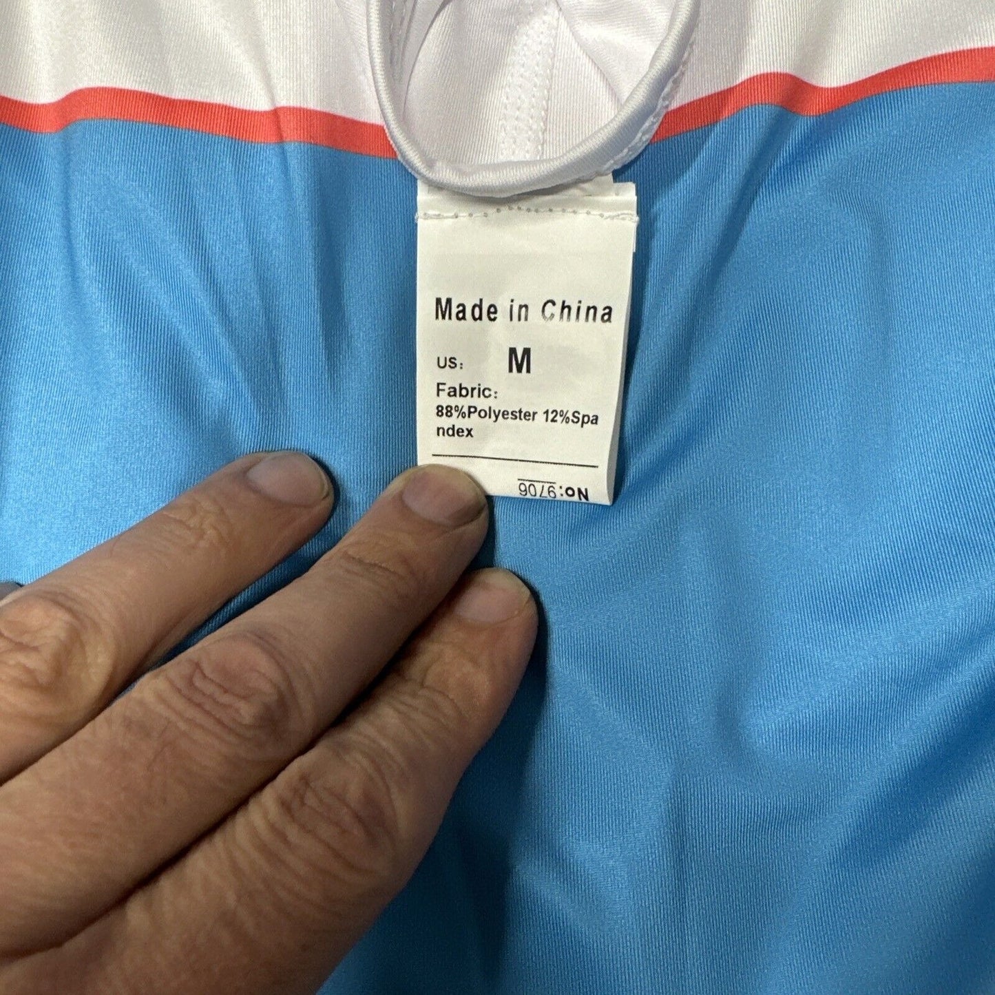 Men’s White And Blue Tauwell Wrestling Singlet Medium