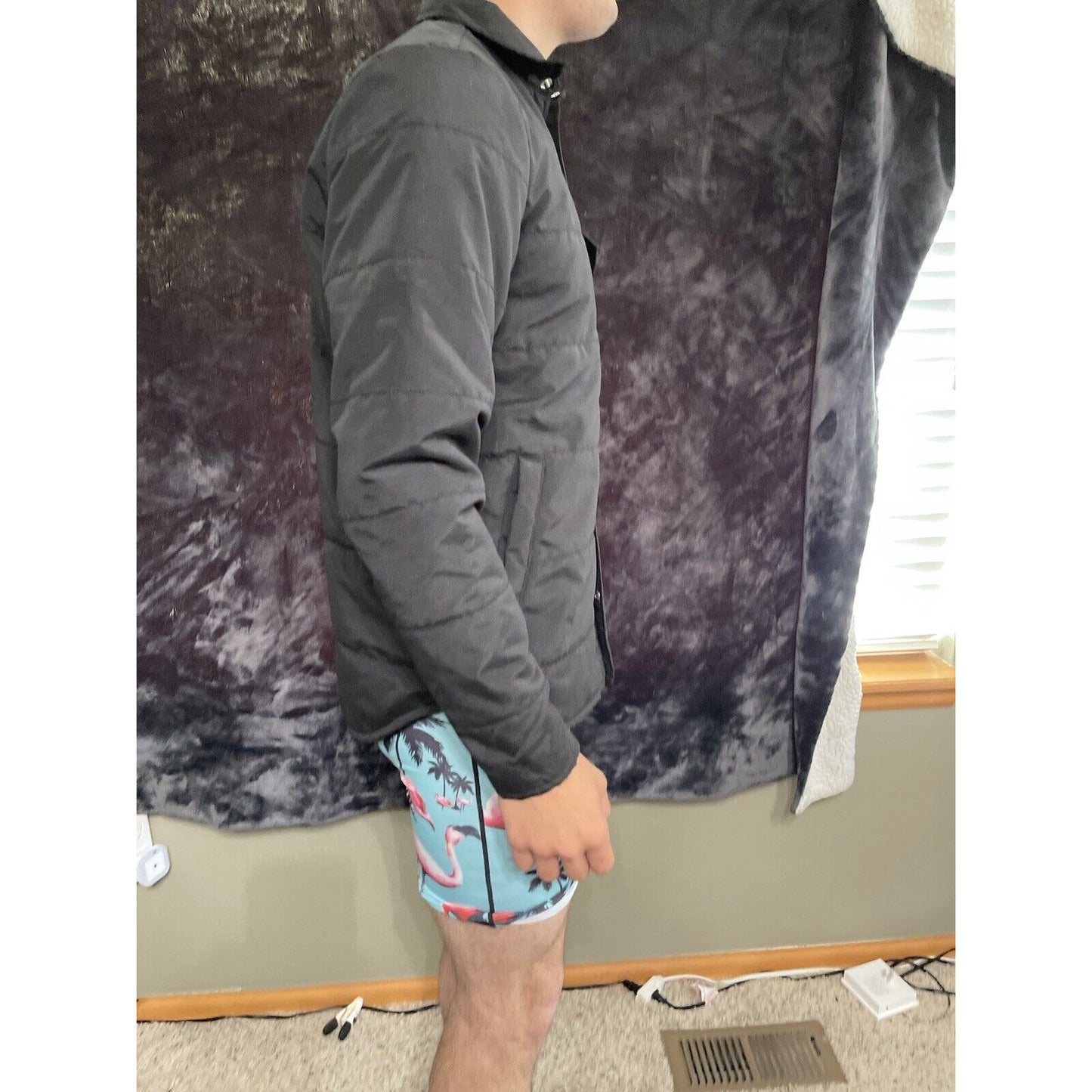 Men’s Small Old Navy Black Snap up Jacket