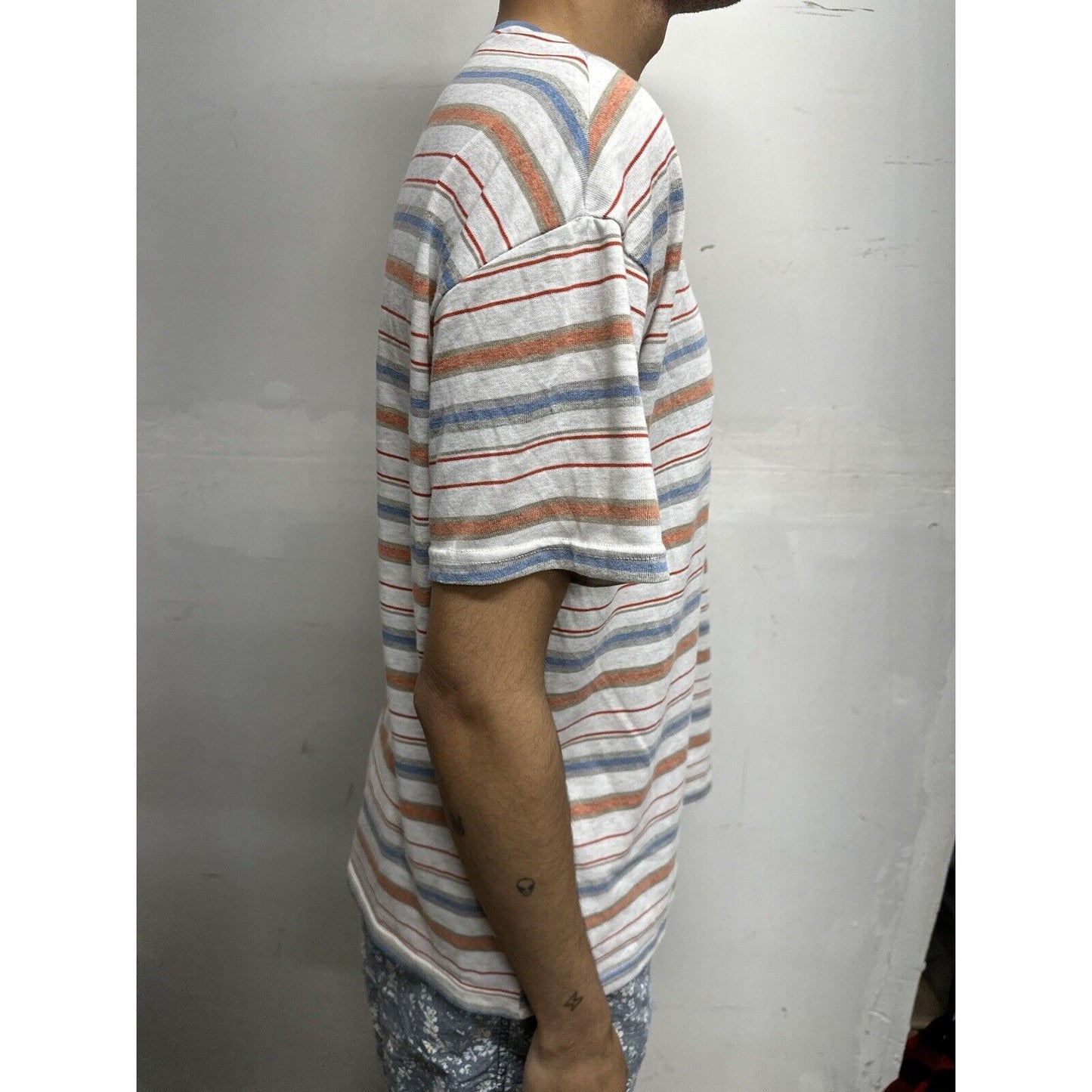 Men’s Dazy Striped Large Tshirt Multicolor
