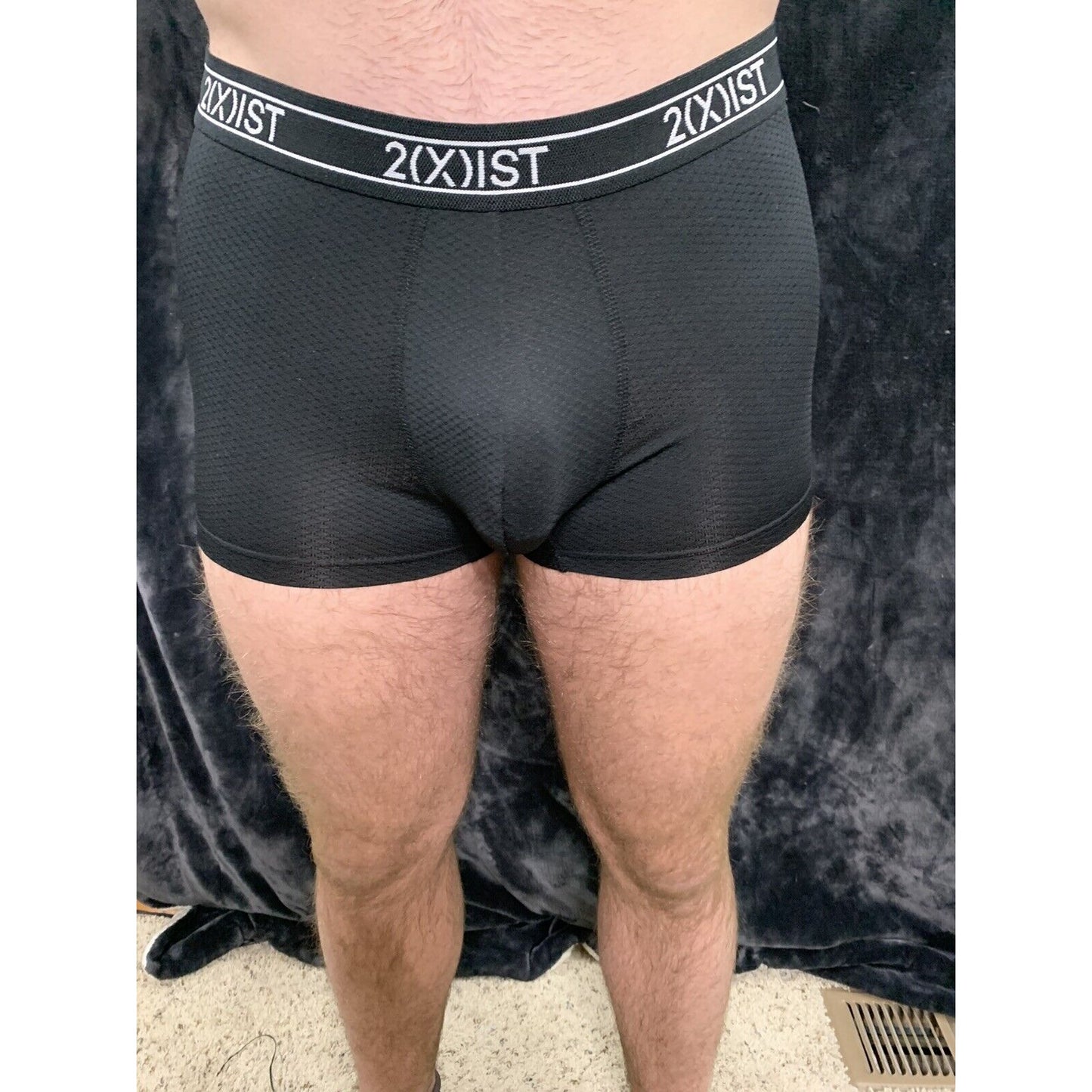2xist Men’s Black Compression Trunks 13% Spandex Large