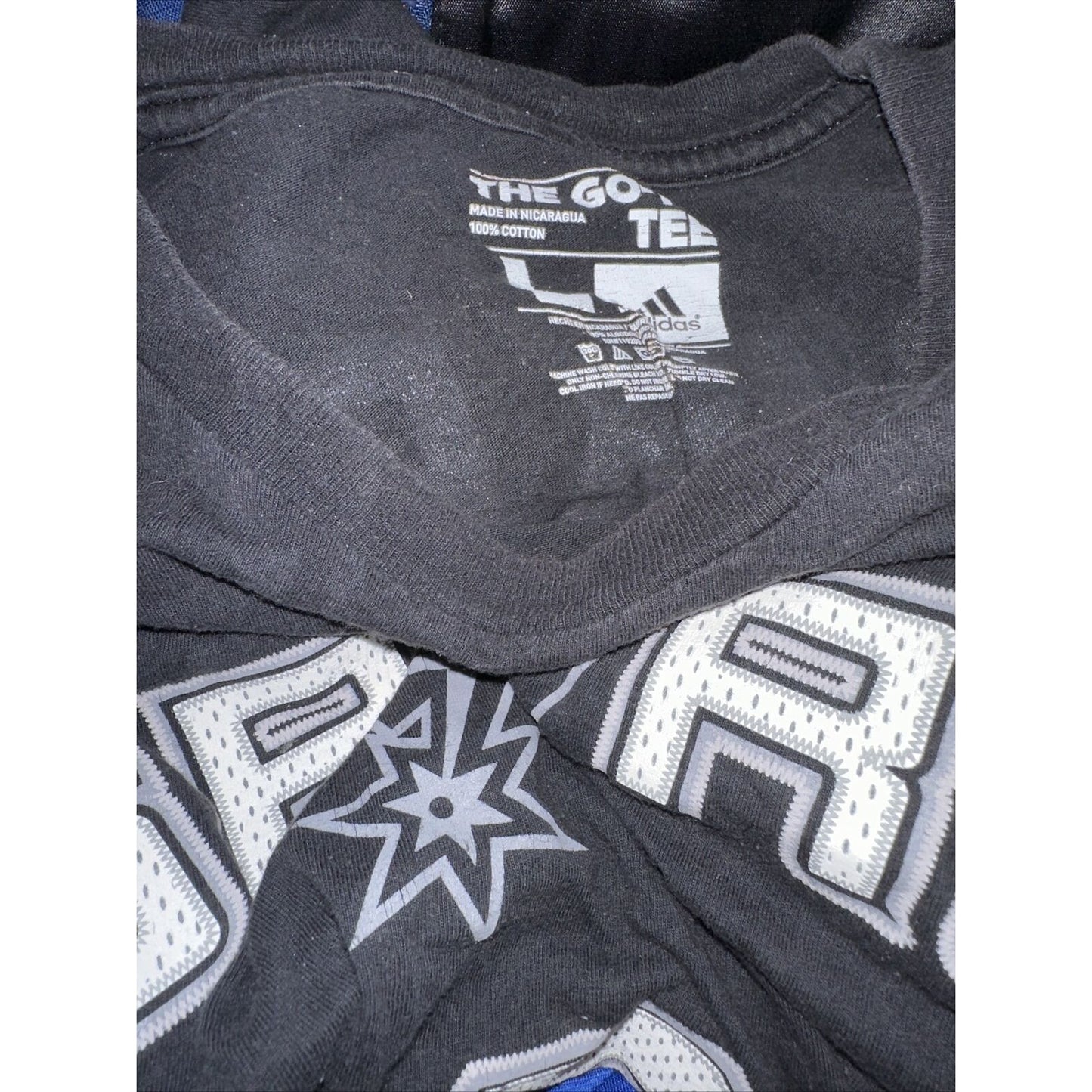 Men’s The Go To Tee Large Adidas Black NBA Spurs San Antonio 8 Shirt