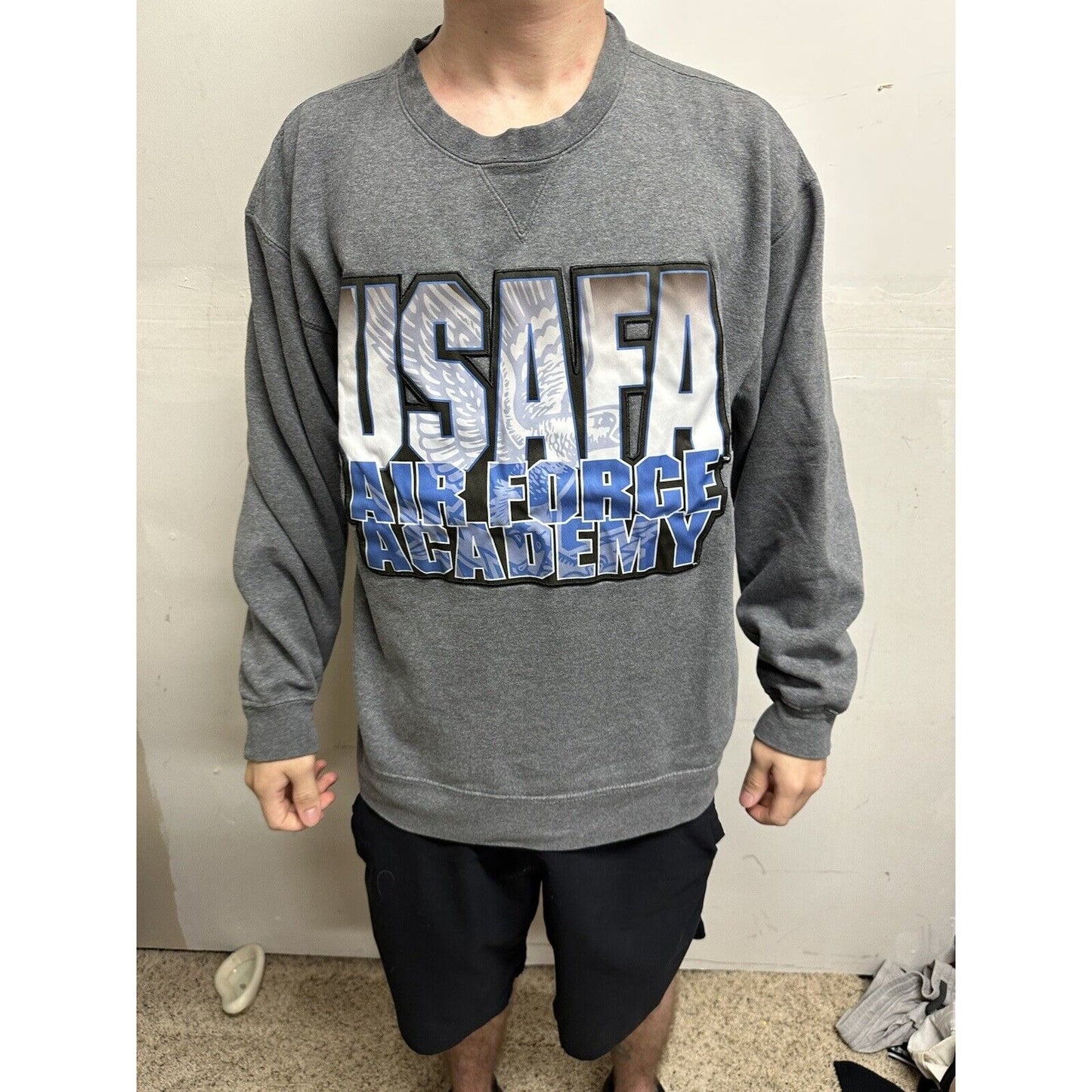 Men’s Gear For Sports Big Cotton Gray Large USAFA Air Force Academy Sweatshirt