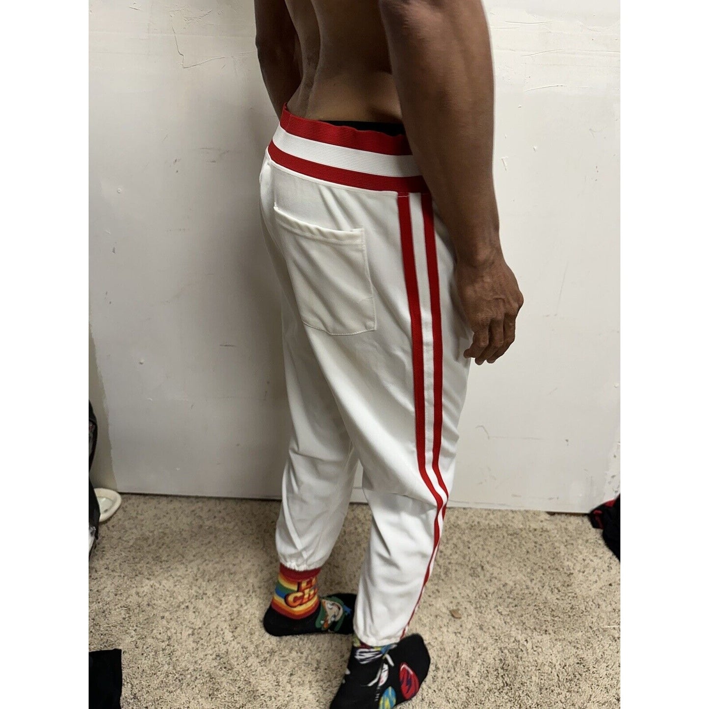 Men’s Pride XL Baseball Pants White And Red