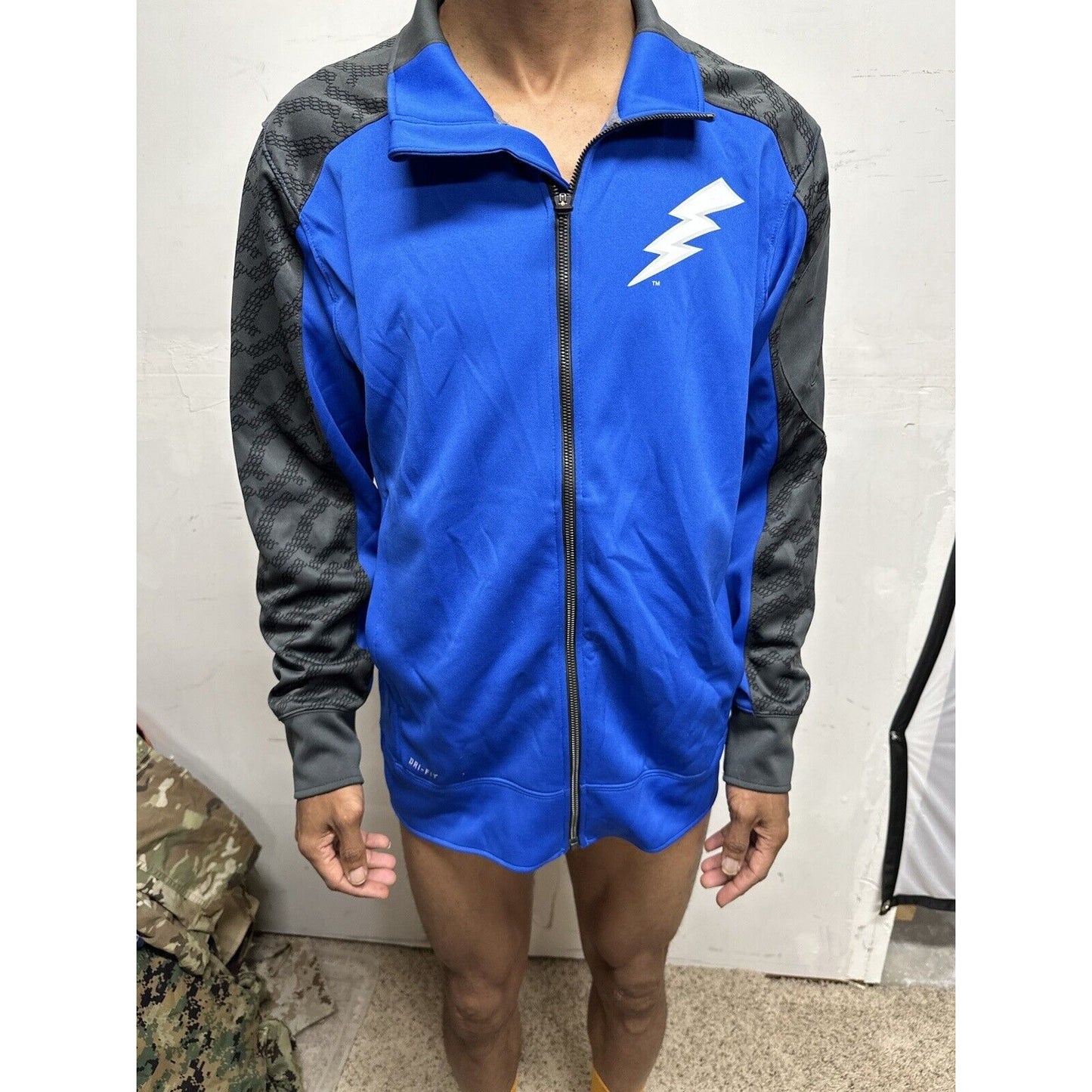 Men’s Blue USAFA Air Force Academy Falcons Zip Up Jacket nike dri fit medium