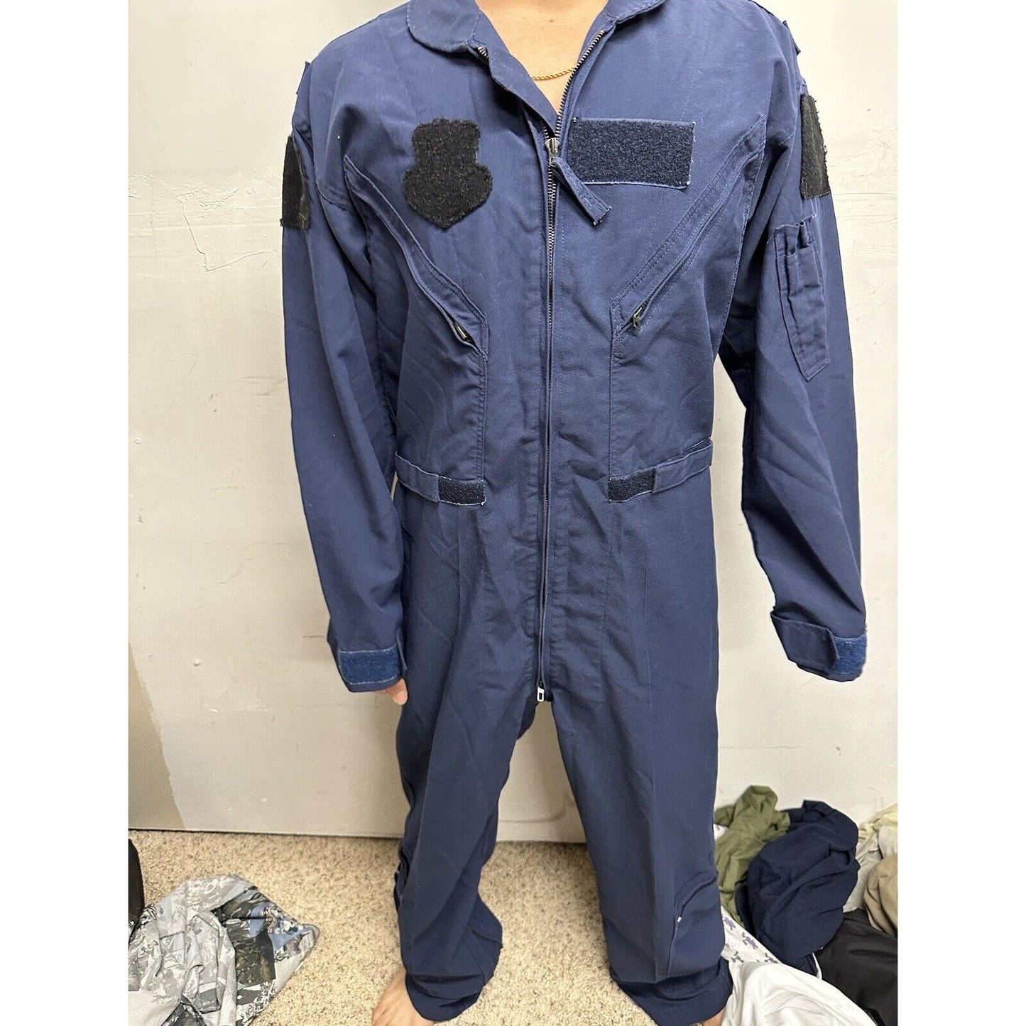Vtg 90sSAC Missile Crew Coveralls Military USAF Jumpsuit Mechanic Flightsuit 42R