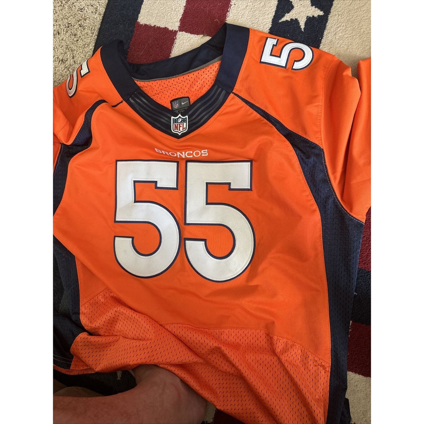 Bradley Chubb Denver Broncos Nike Game Player Jersey Men's Size 52 NFL #55 DEN