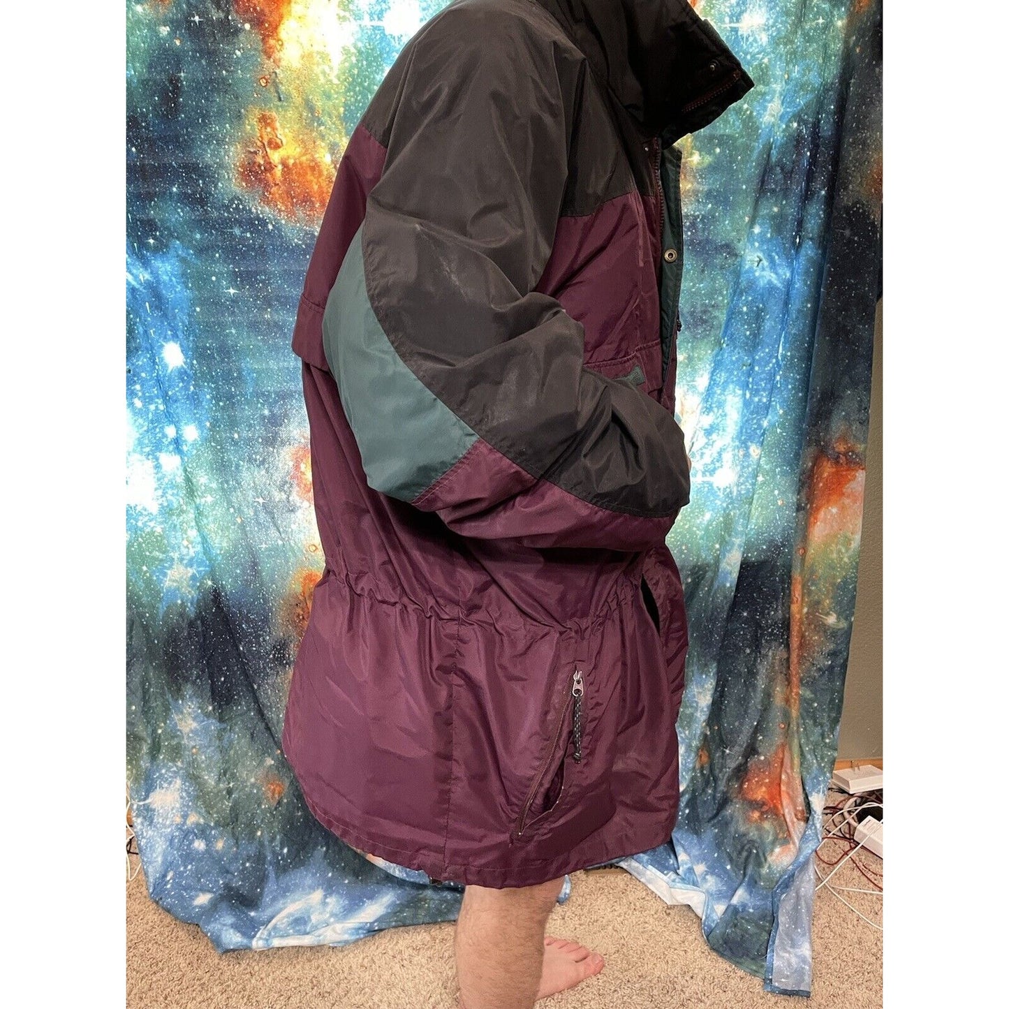 Columbia Sportswear purple and green thick snow jacket