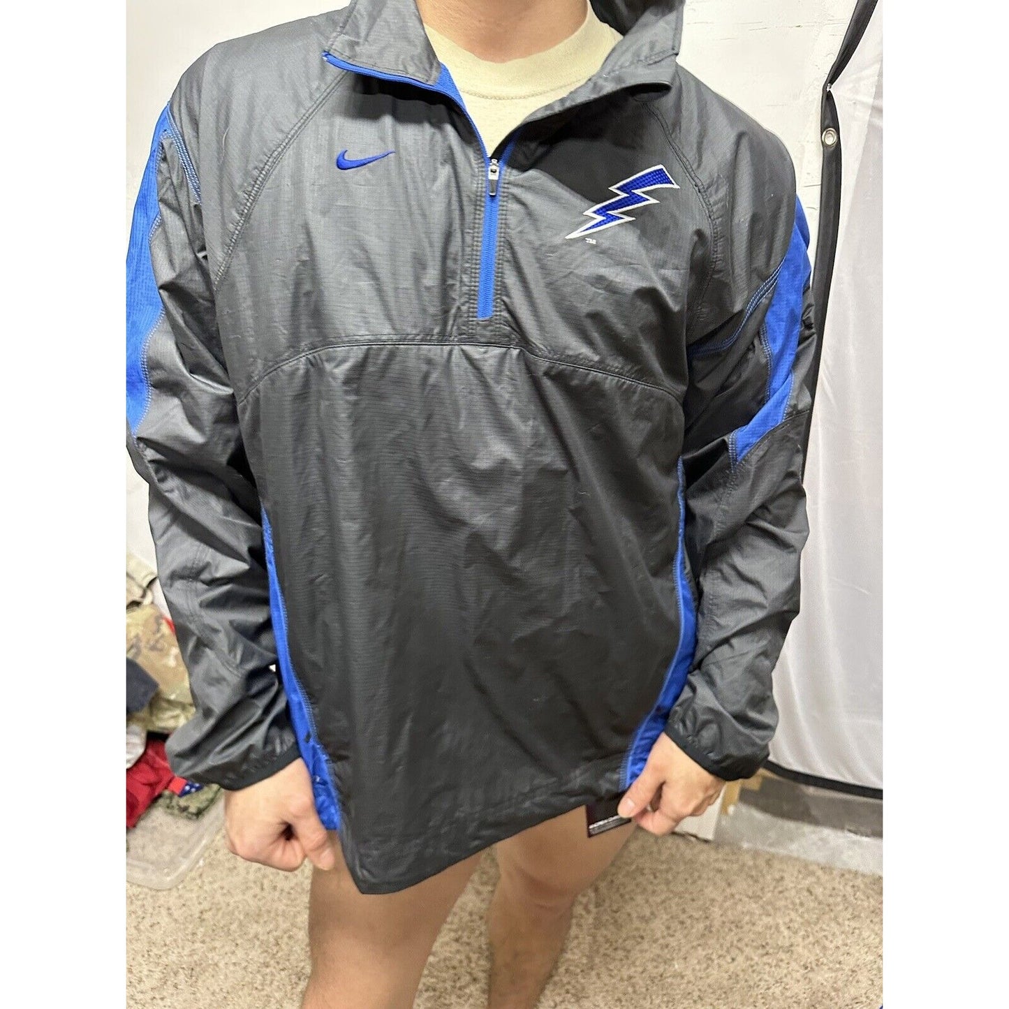 Men’s Nike Storm Fit Medium Blue USAFA Air Force Falcons Rain Jacket