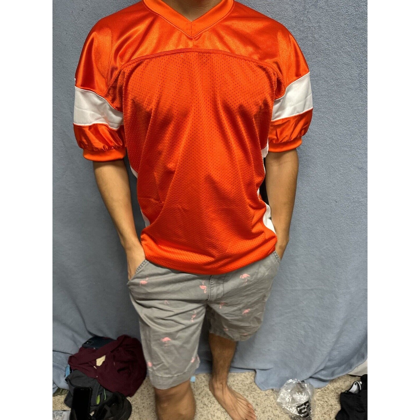 Men’s Orange Champro Sports Medium Football Jersey