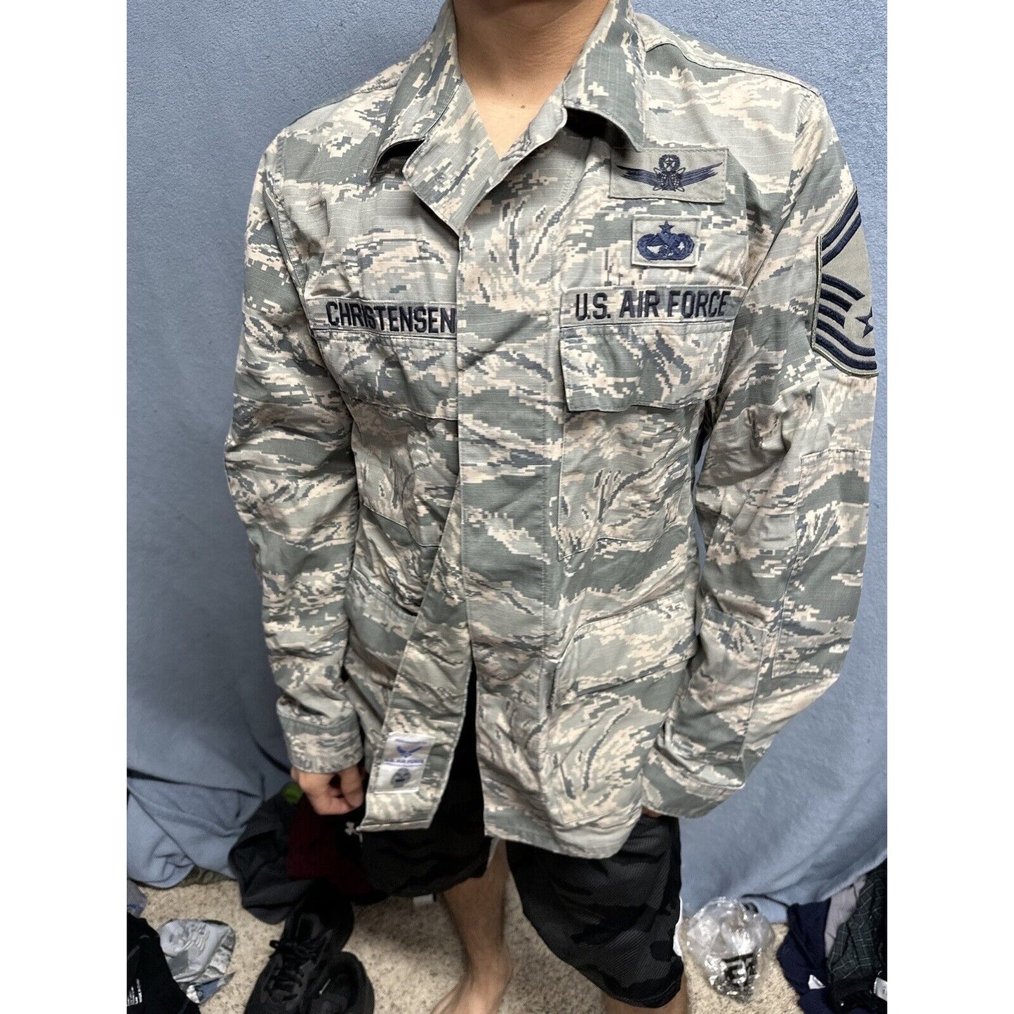 Men’s Abu Airman Battle Uniform Air Force Top Blouse 40R USAF