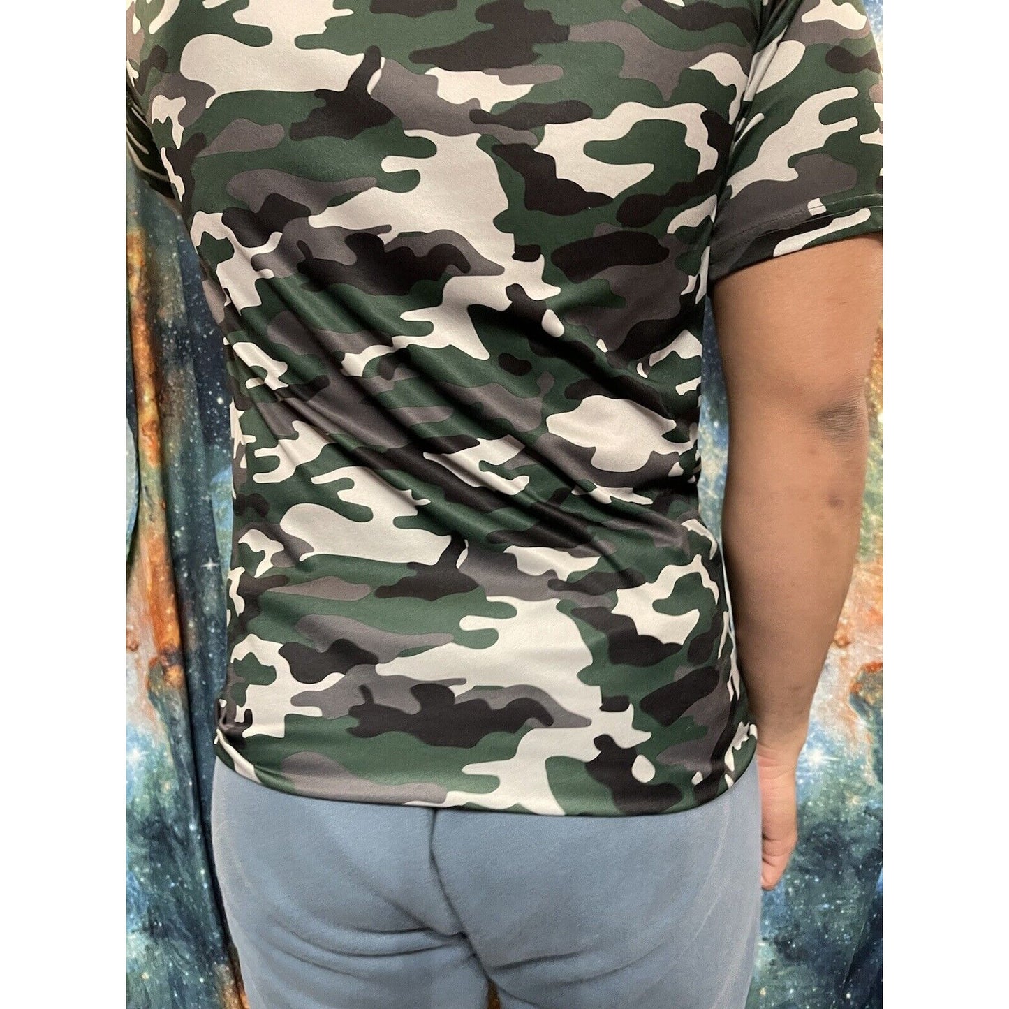 Men’s Colorado Springs Warrior Football Camo Shortsleeve tshirt medium